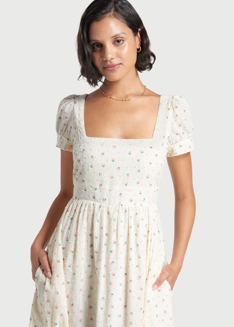 Regency Romance Embroidered Maxi Dress Product Image