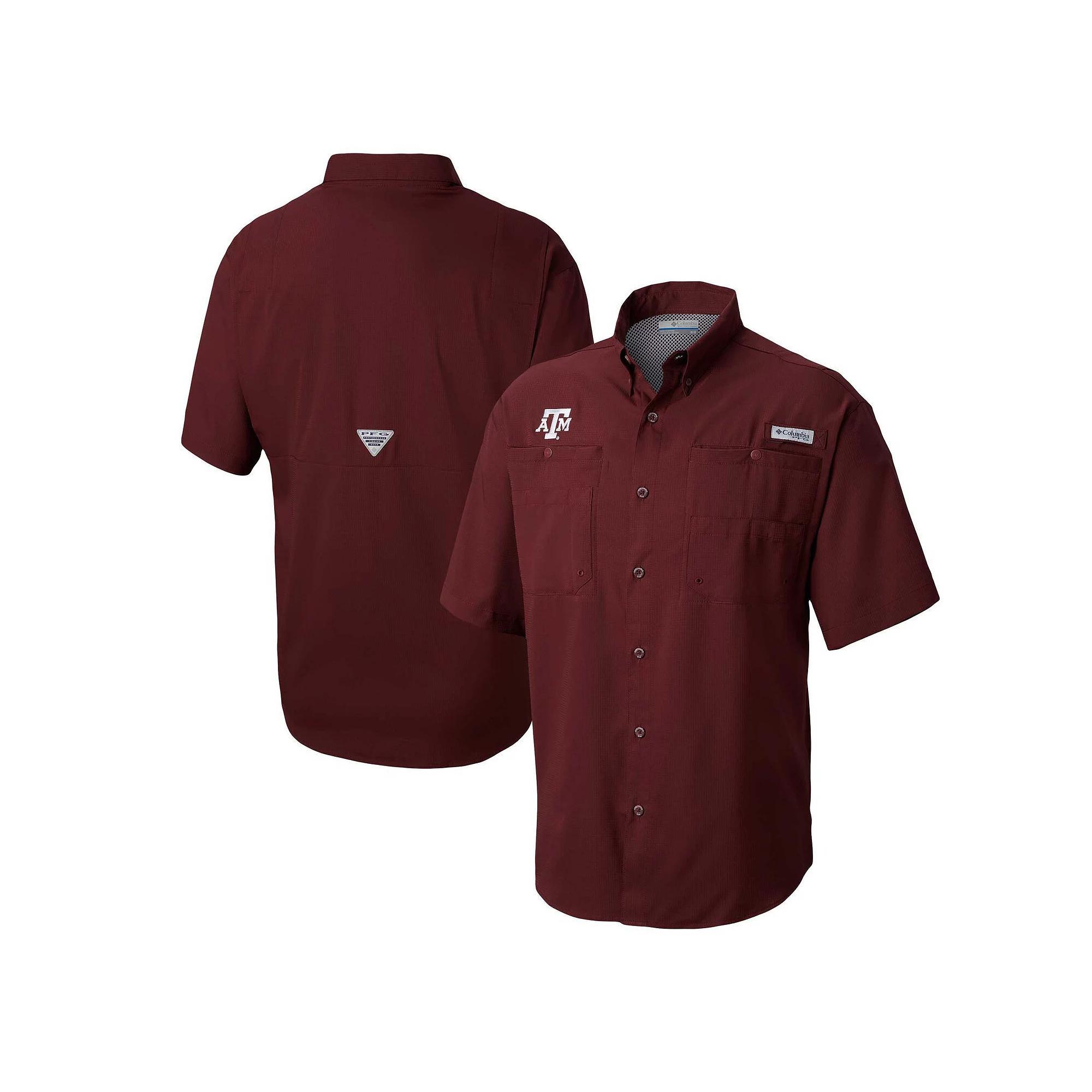 Columbia Men's Collegiate PFG Tamiami Short Sleeve Shirt - Tall - Texas A&M- Product Image