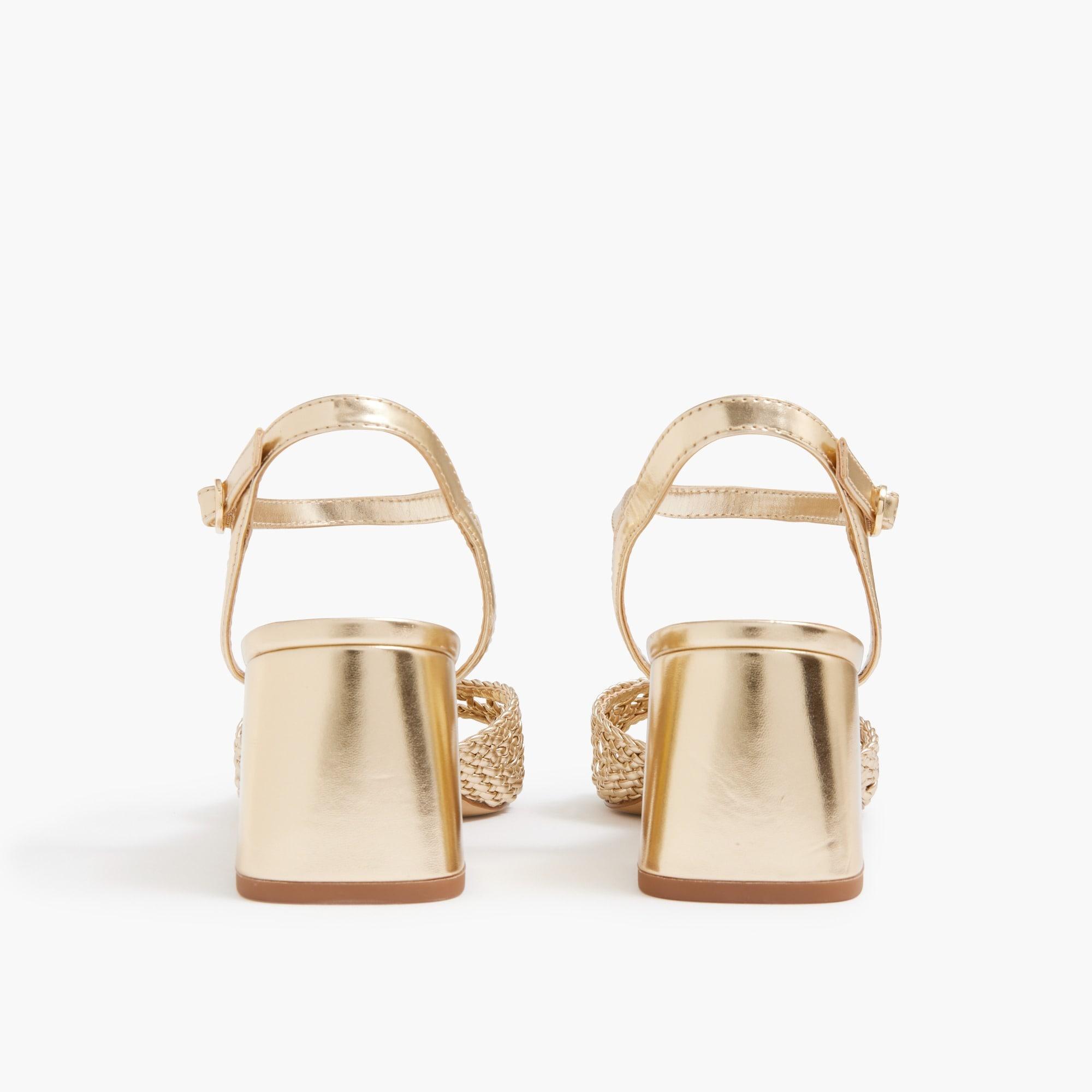 Woven heeled sandals Product Image