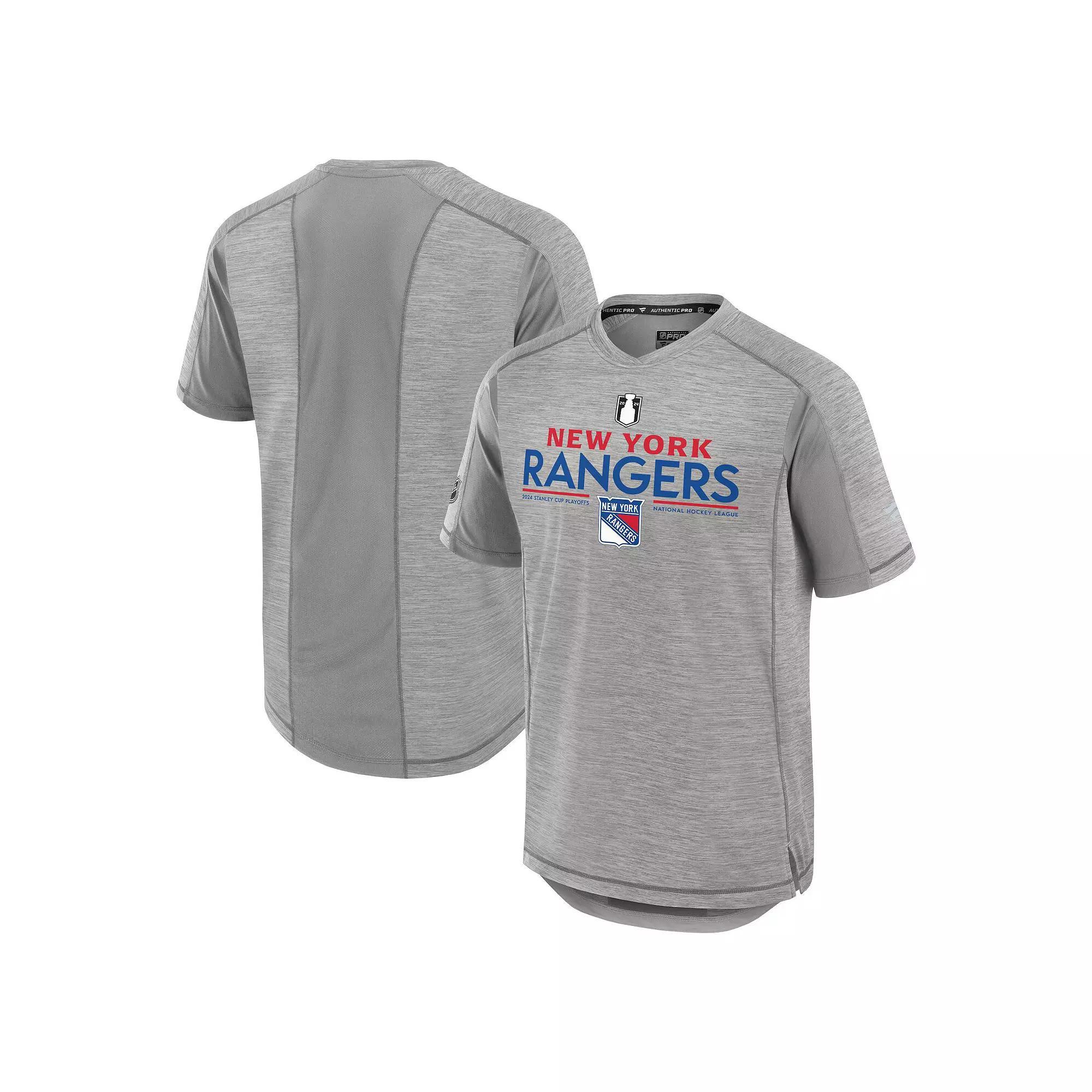 Mens Fanatics Branded Gray Boston Bruins 2024 Stanley Cup Playoffs Authentic Pro T-Shirt Product Image