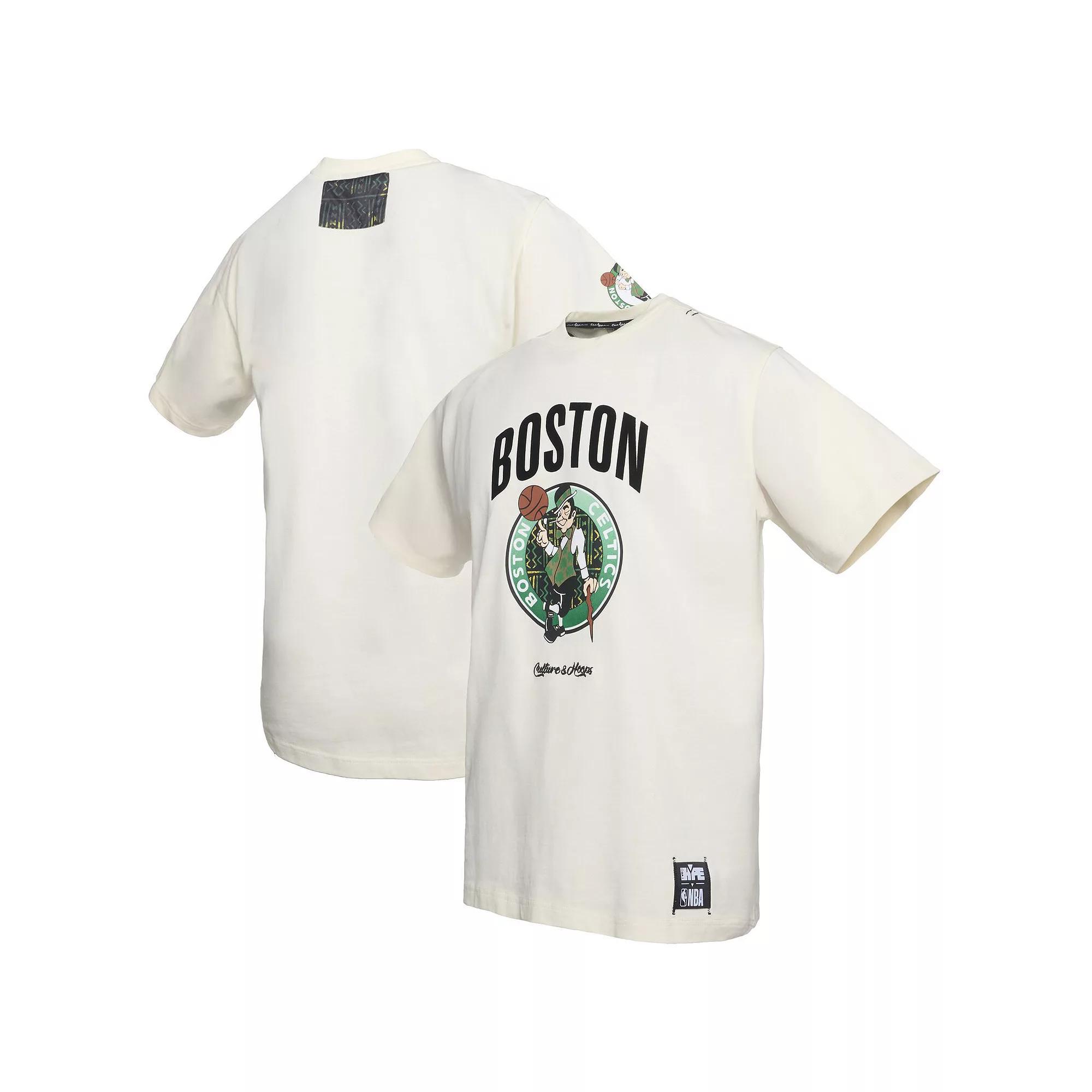 Mens NBA x Two Hype Cream Boston Celtics Culture & Hoops Collection Premium T-Shirt Product Image