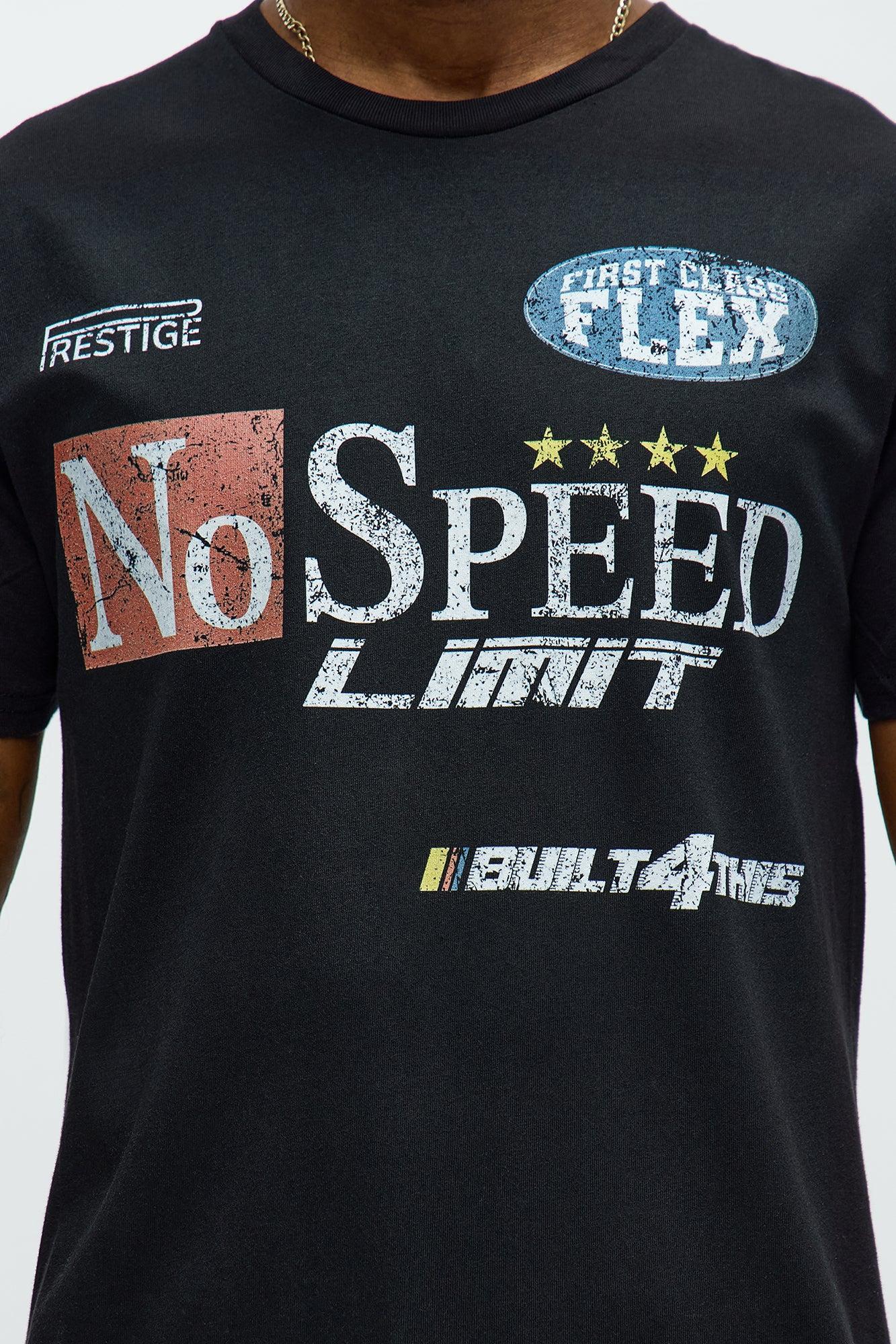 No Speed Limit Short Sleeve Tee - Black Product Image