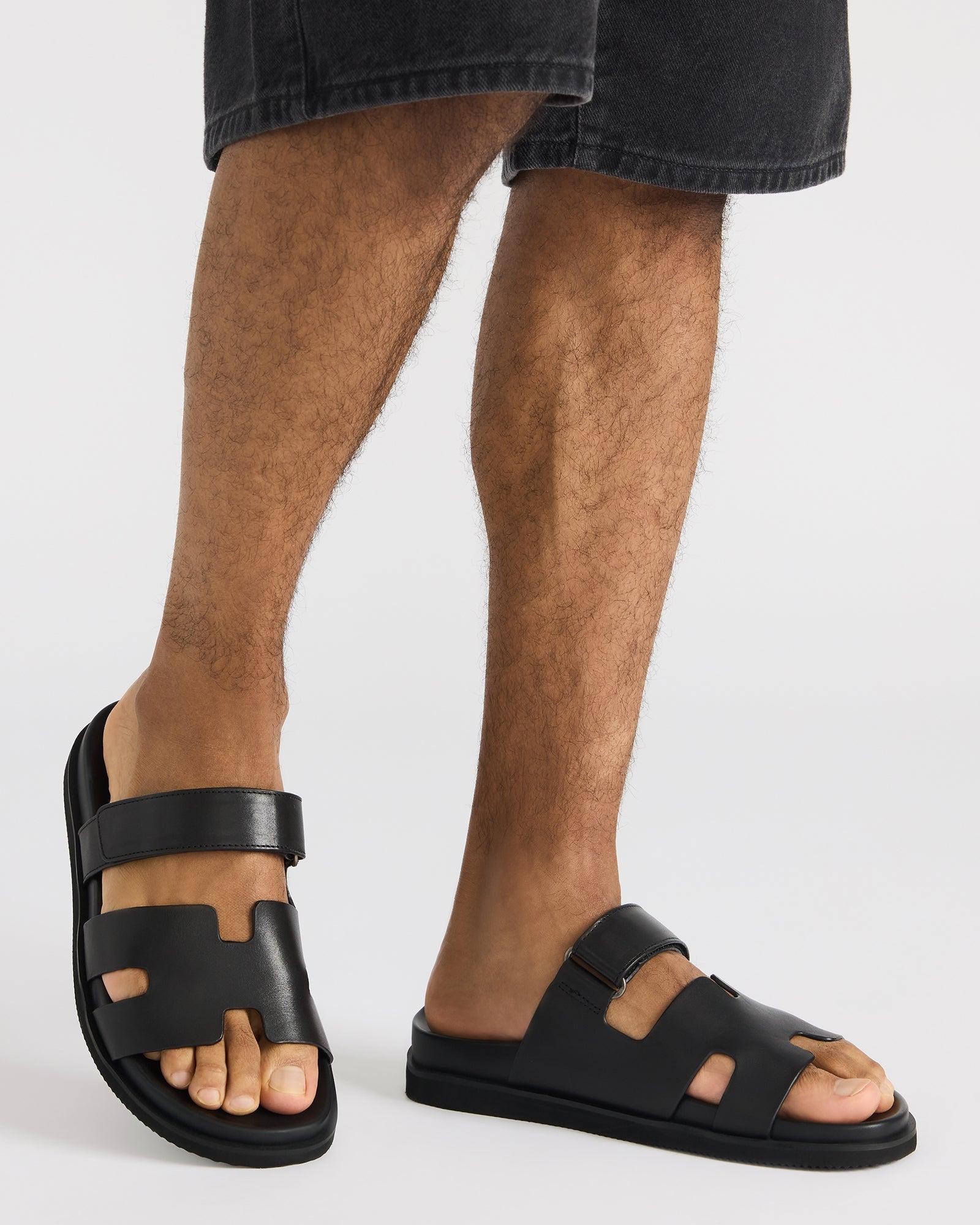 MAIVEN BLACK LEATHER Male Product Image
