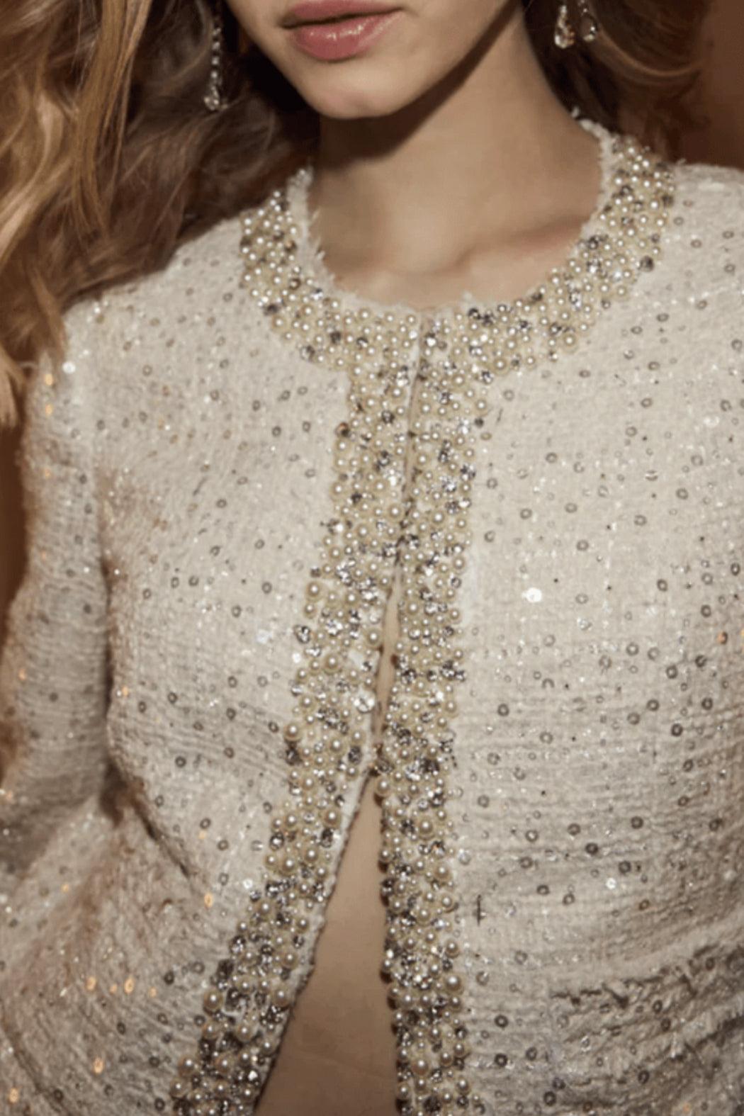 Vintra Embellished Tweed-Jacket Product Image