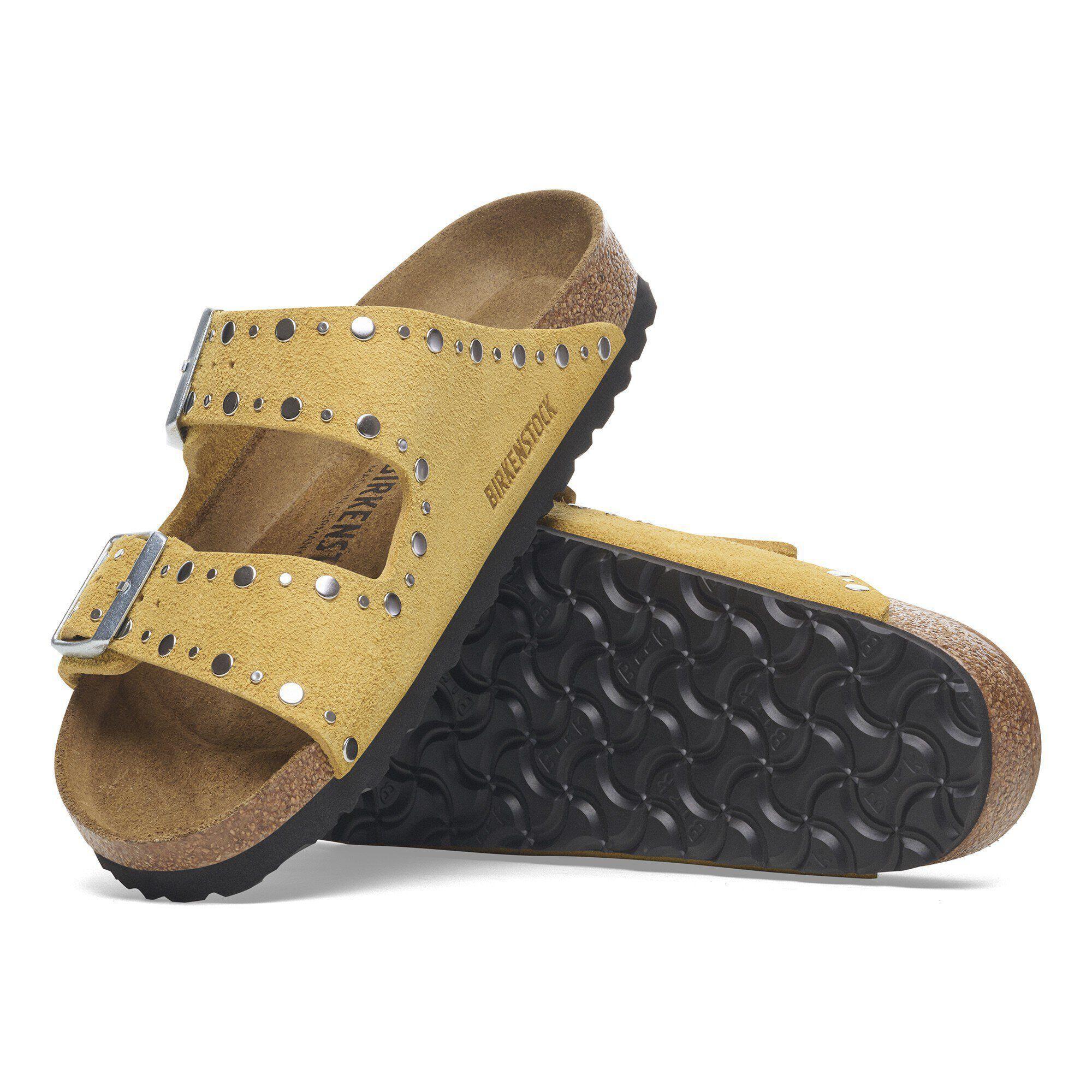 Arizona Rivets Suede Leather Ochre Product Image