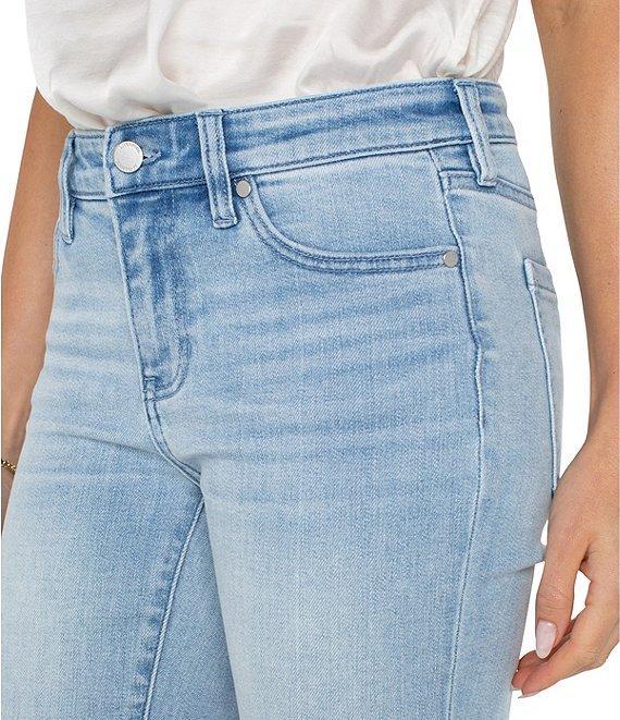Liverpool Los Angeles Petite Size Hannah Cropped Slit-Hem Flare Jeans Product Image