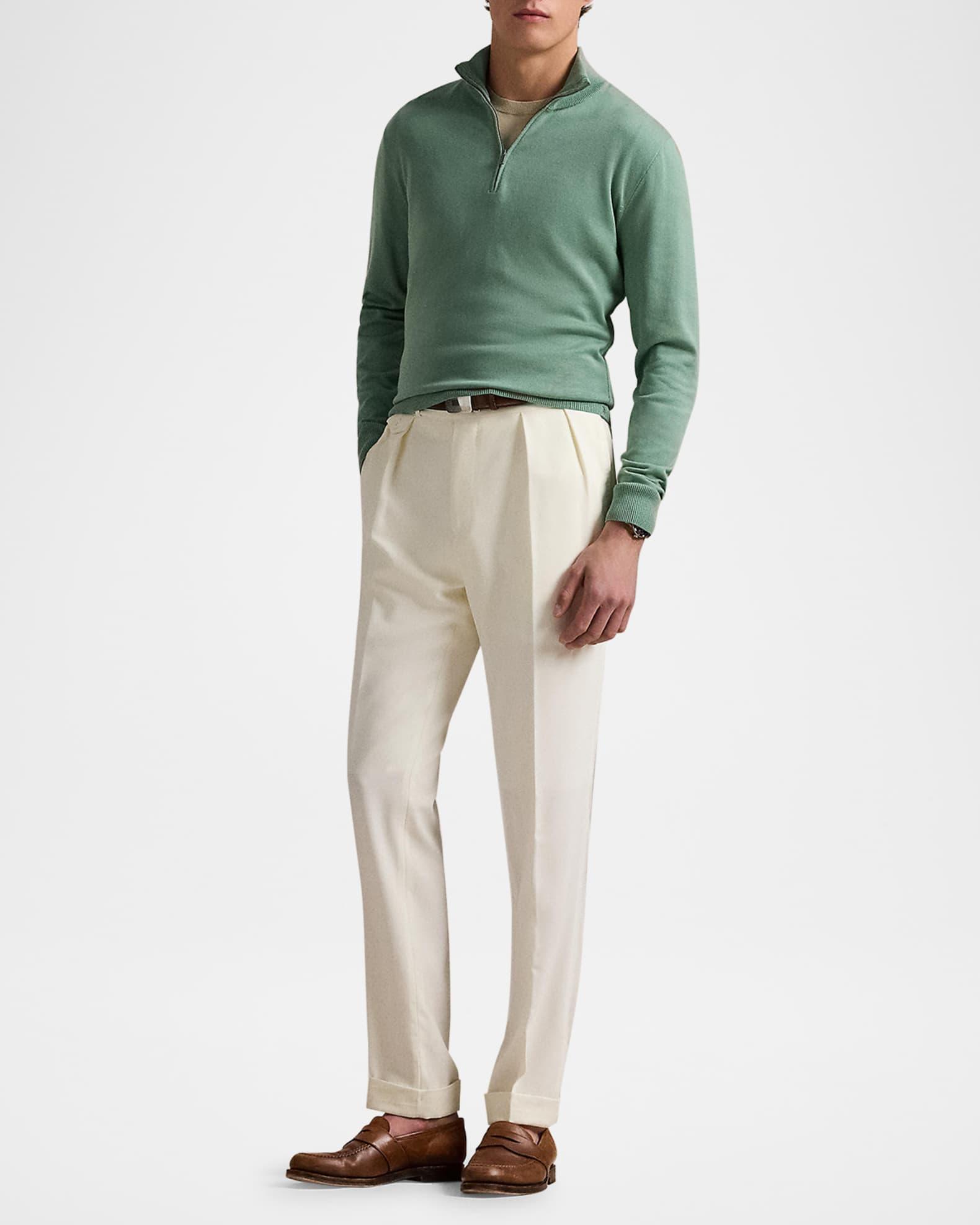 Men's Cotton Quarter-Zip Sweater Product Image