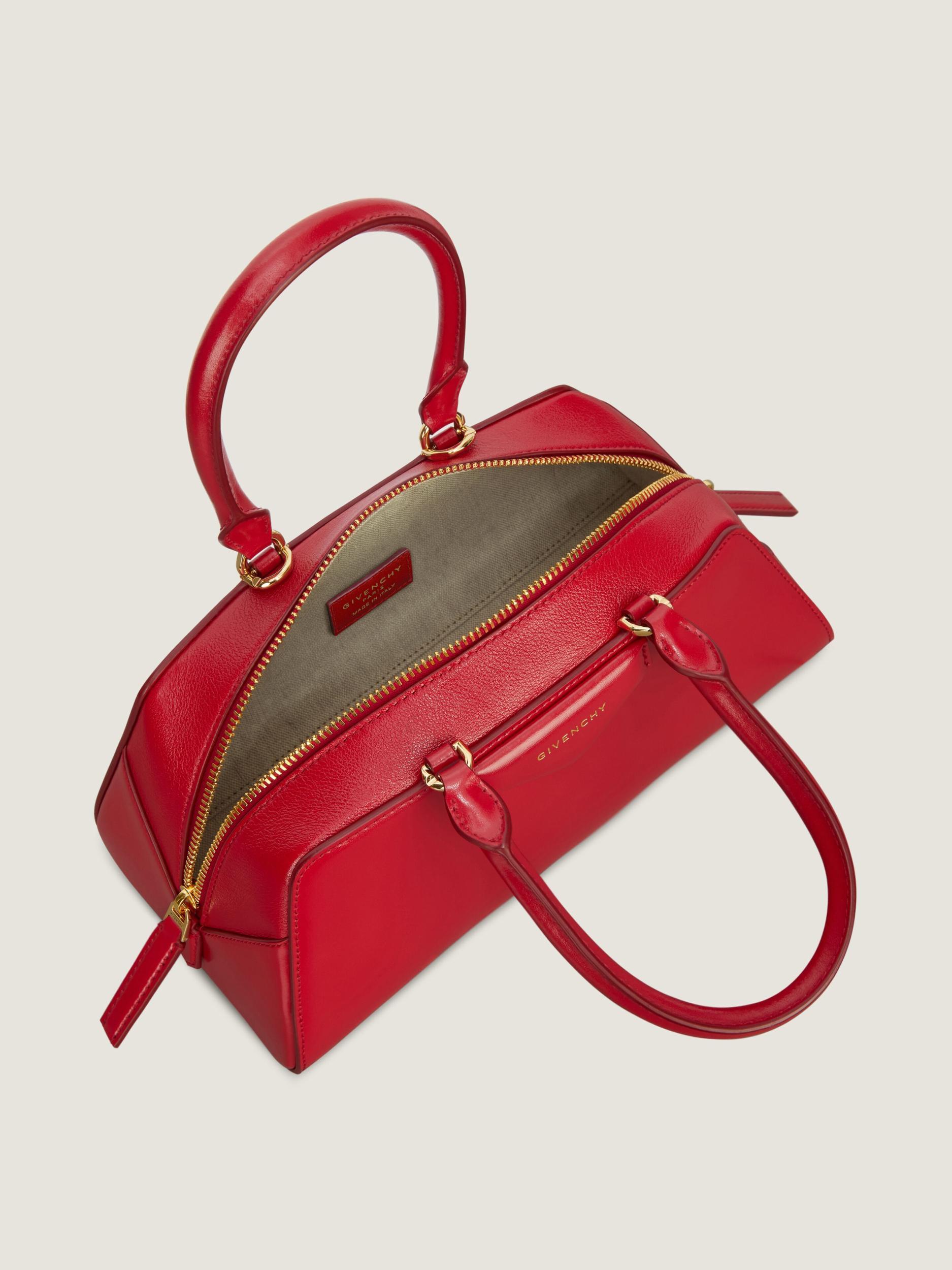 Mini Antigona East-West bag in Box leather Product Image