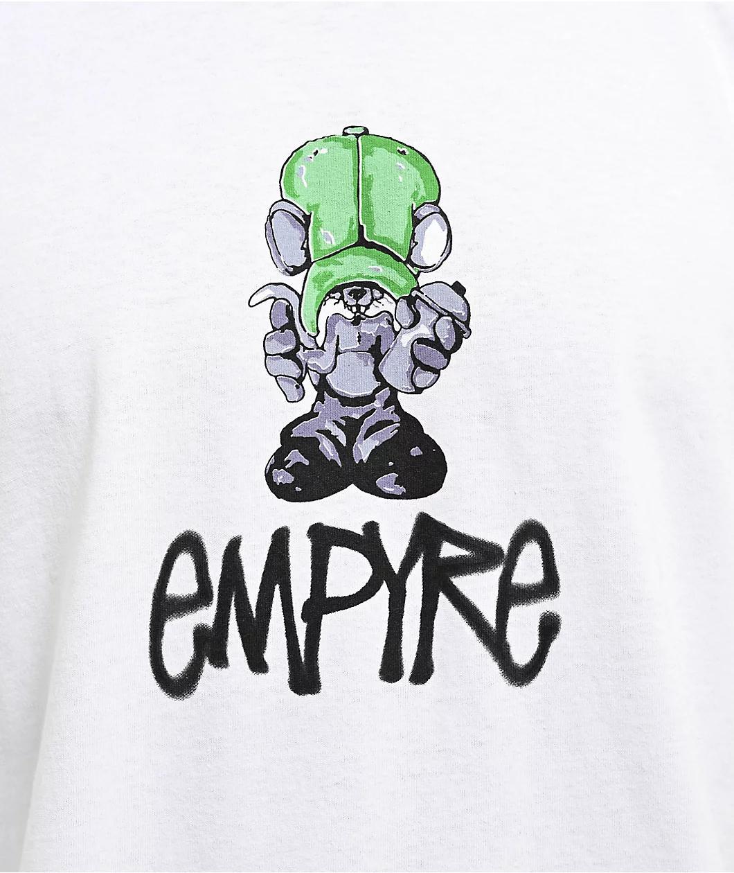 Empyre Rat City Bish White Long Sleeve T-Shirt Product Image