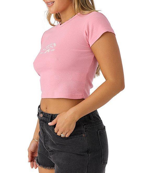 O'Neill Sun Rays Short Sleeve Cropped T-Shirt Product Image