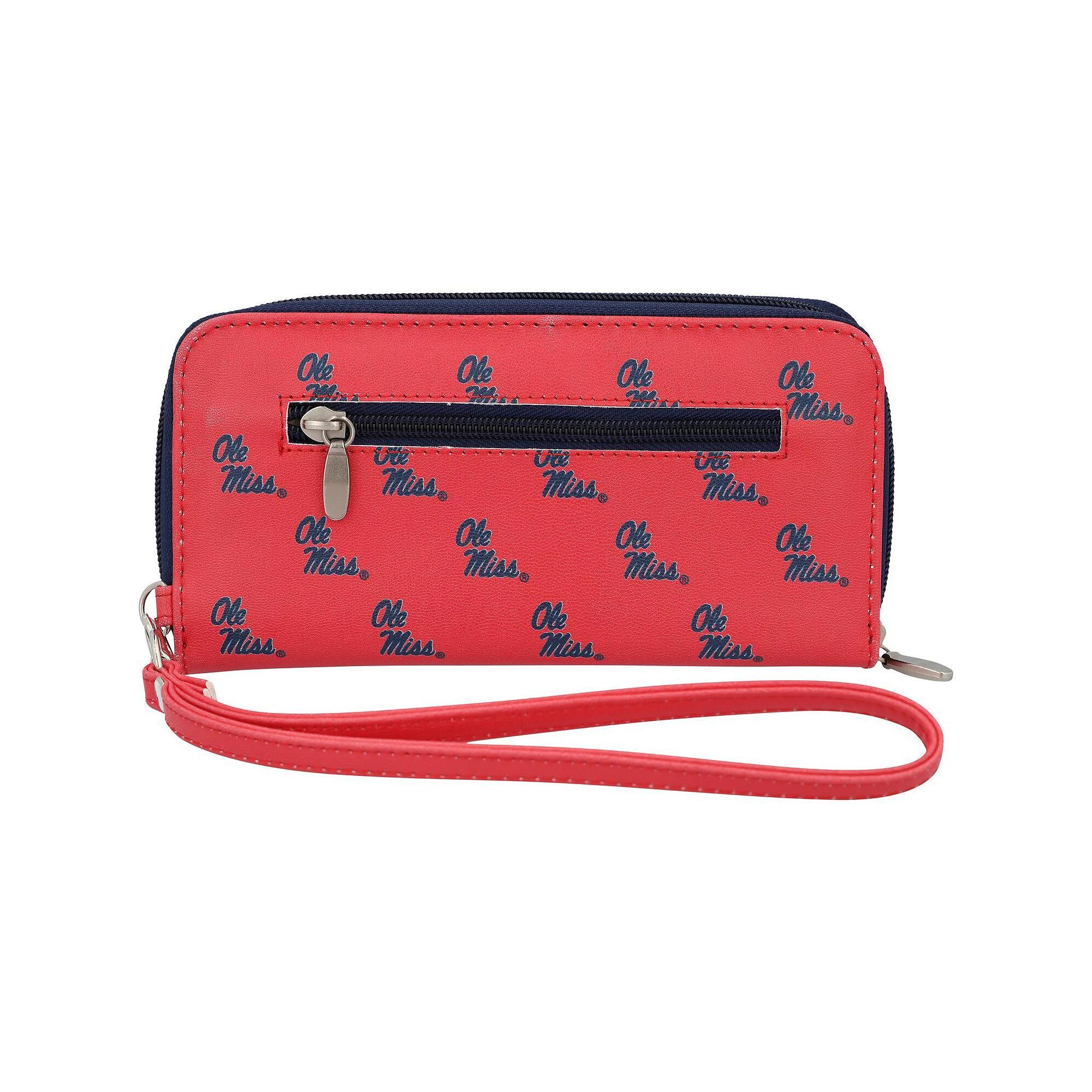 Women's Ole Miss Rebels Zip-Around Wristlet Wallet, Red Product Image