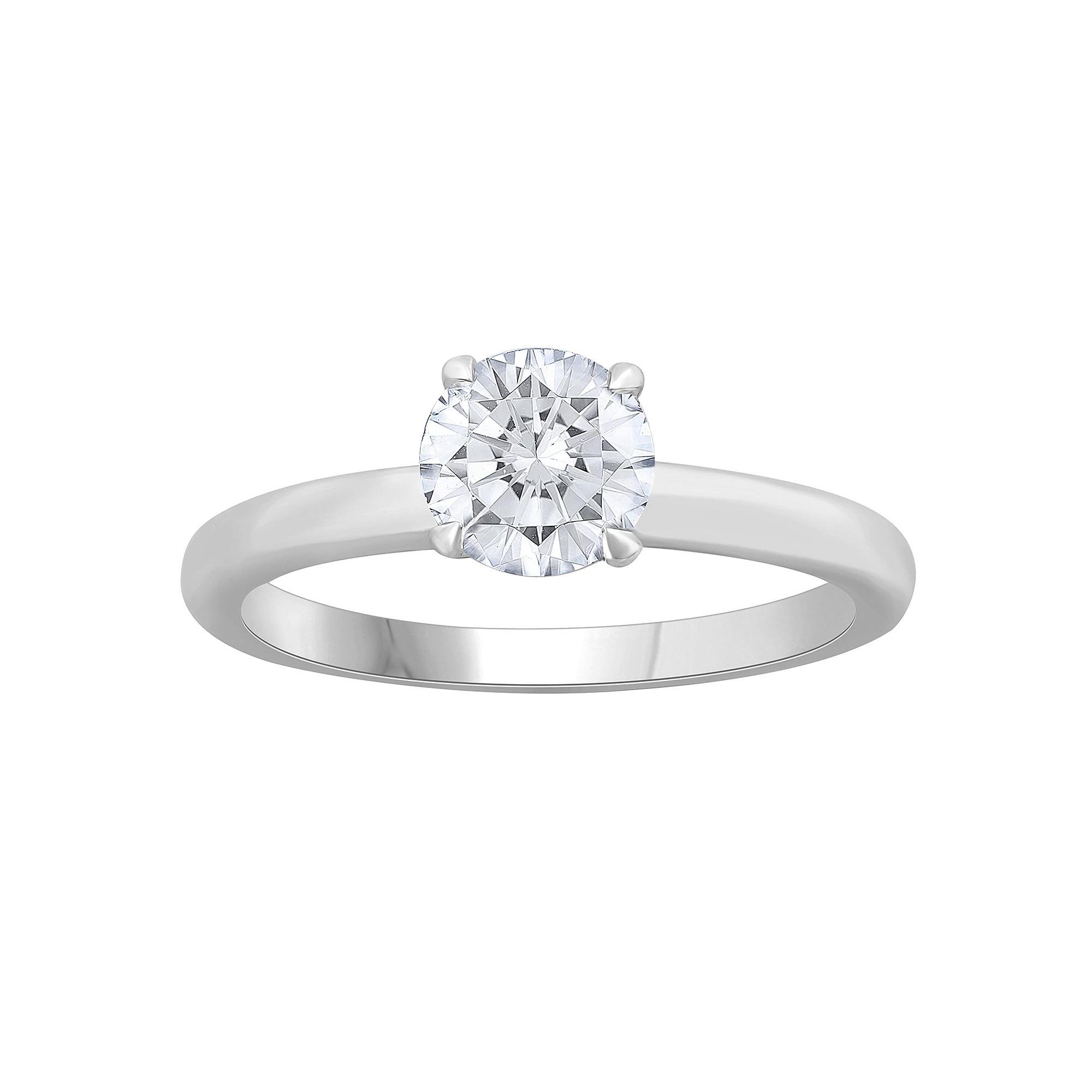 Diamond Medley 14k White Gold 1 Carat T.W. Lab-Grown Diamond Engagement Ring, Women's, Size: 7, 14k Whgold Product Image