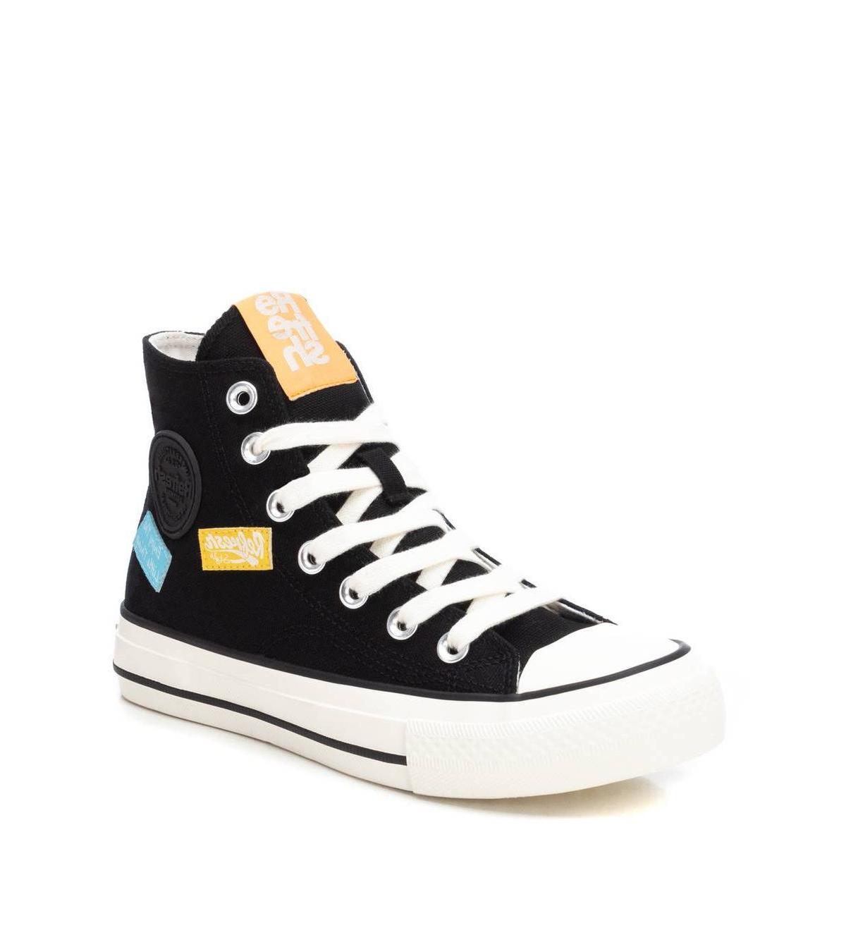 Xti Womens Canvas High-Top Sneakers By Product Image