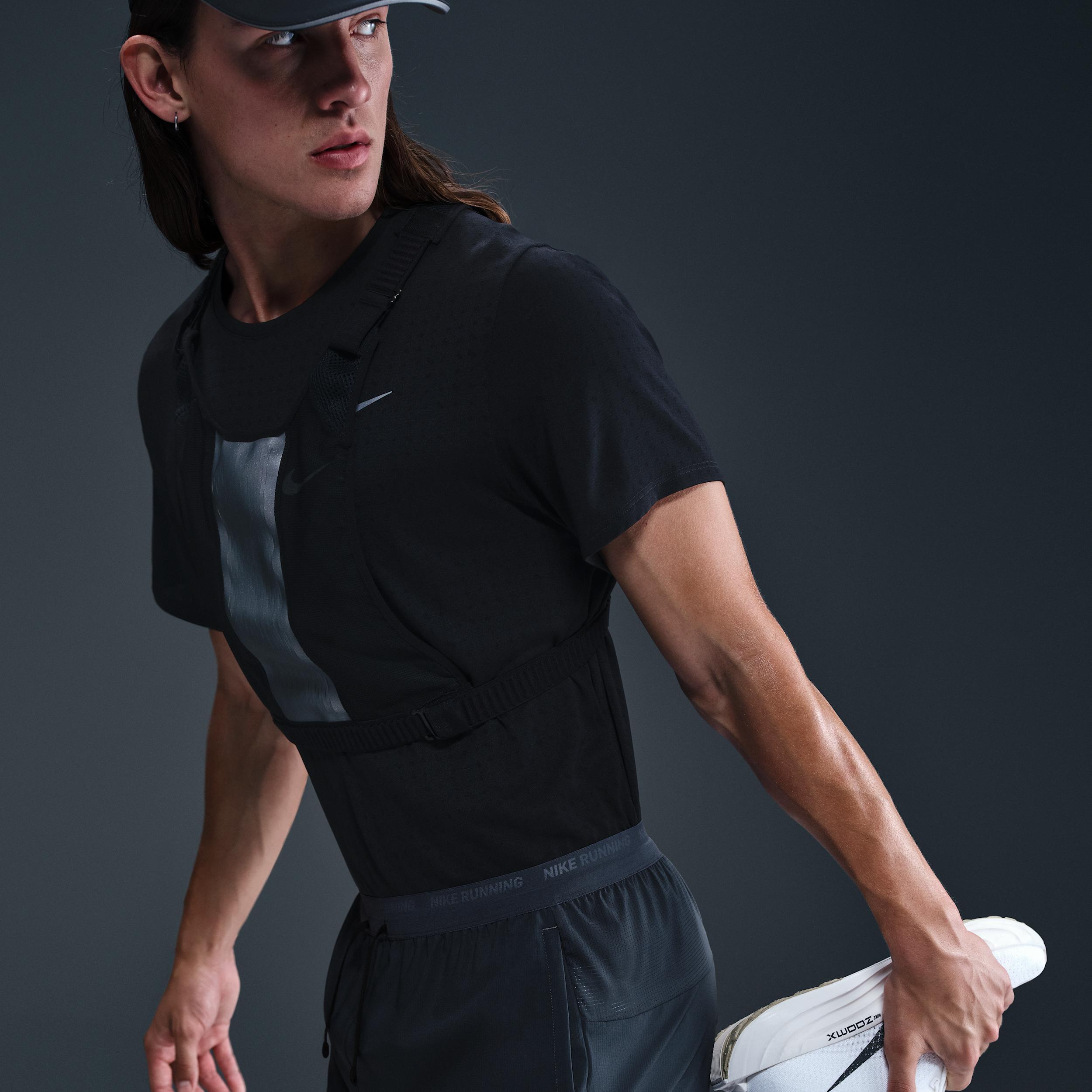 Nike Mens Dri-FIT Stride 2-in-1 5 Running Shorts in THUNBL/THUNBL/BLACK Product Image
