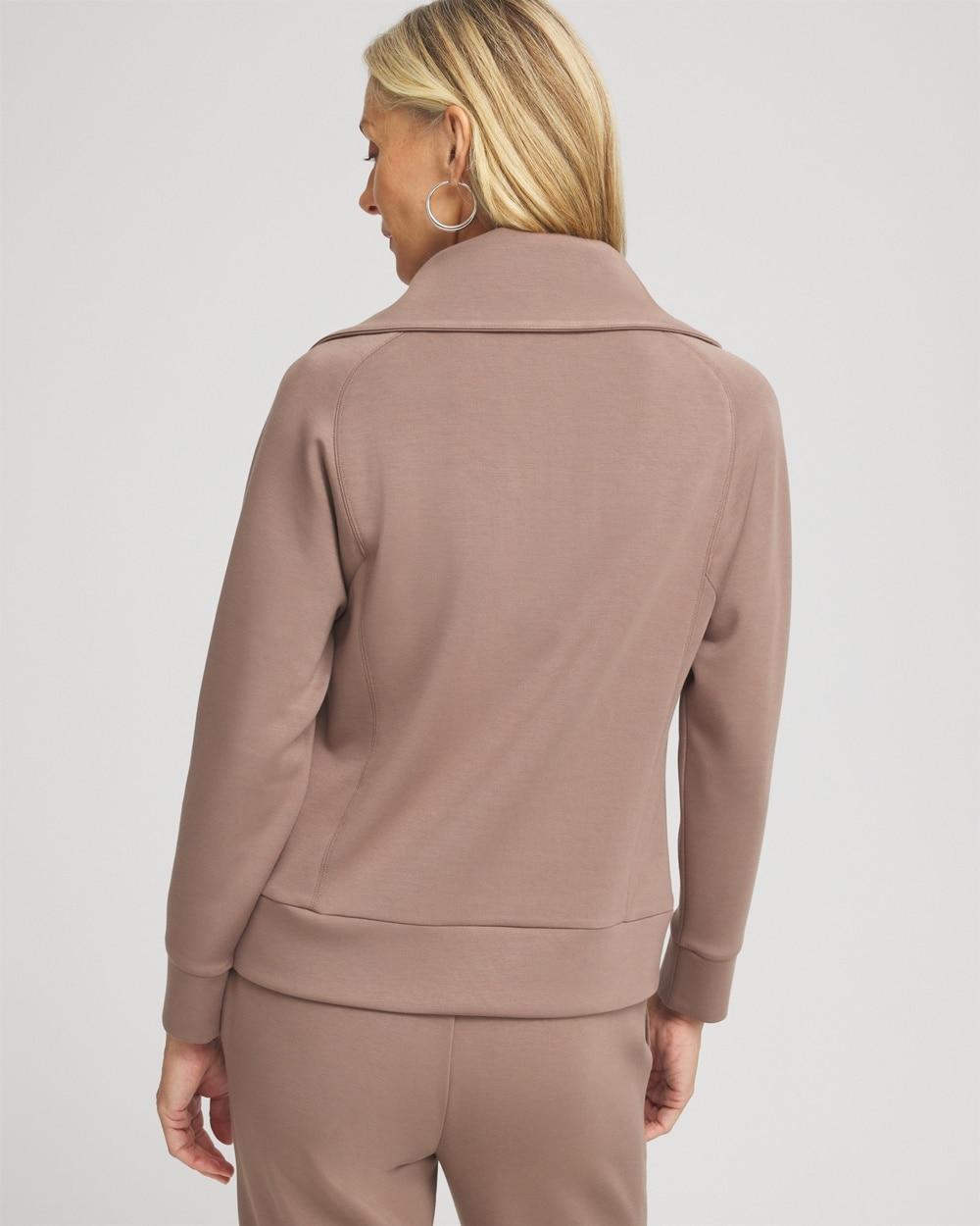 Zenergy® Scuba Satin Trim Sweatshirt Product Image