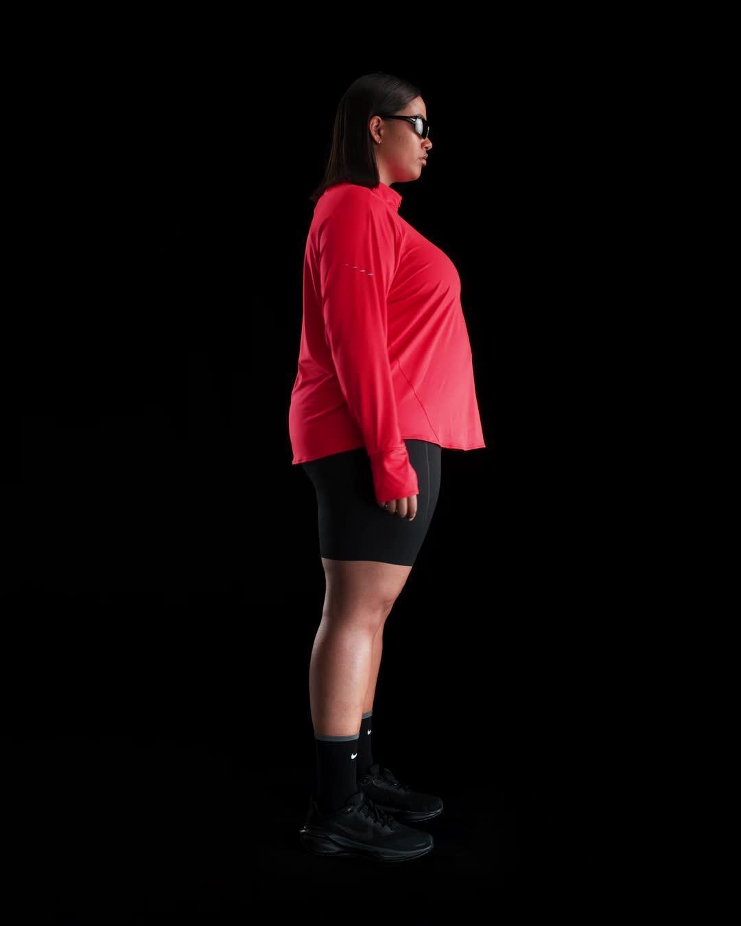 Nike Women's Swift Dri-FIT UV 1/4-Zip Running Top (Plus Size) Product Image