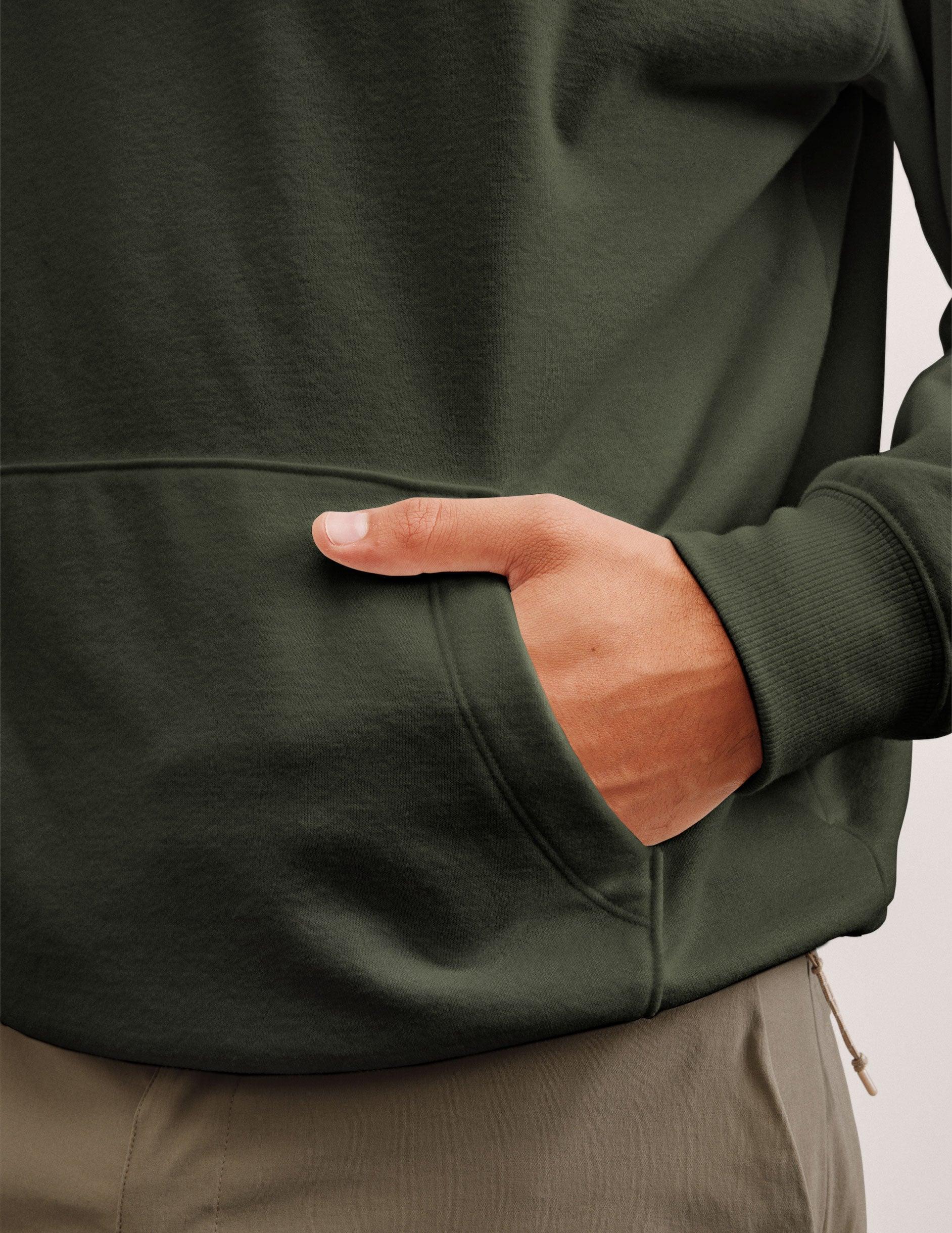 Classic Fleece Men's Hoodie Male Product Image