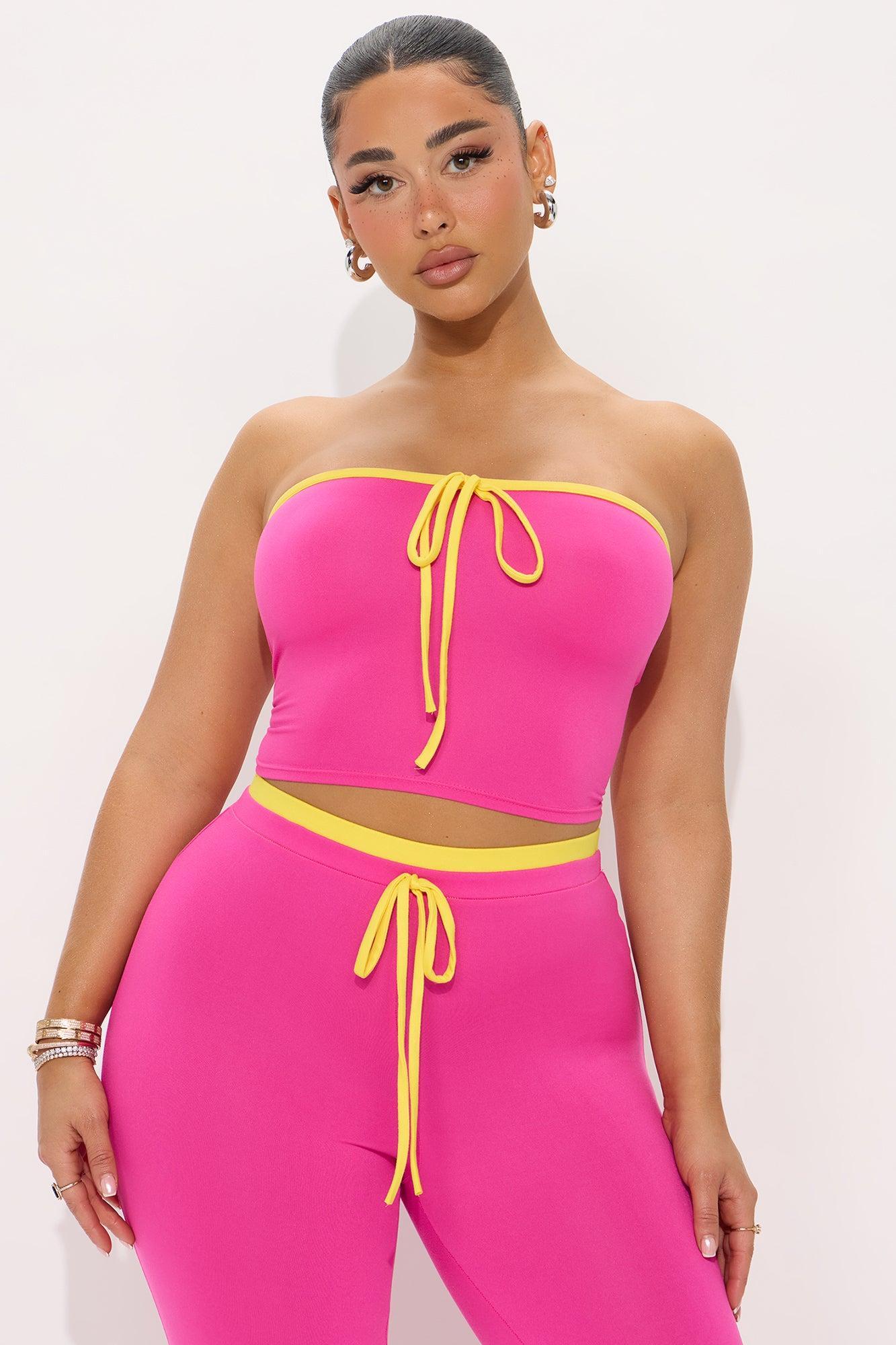 Lila Flare Pant Set - Pink Product Image