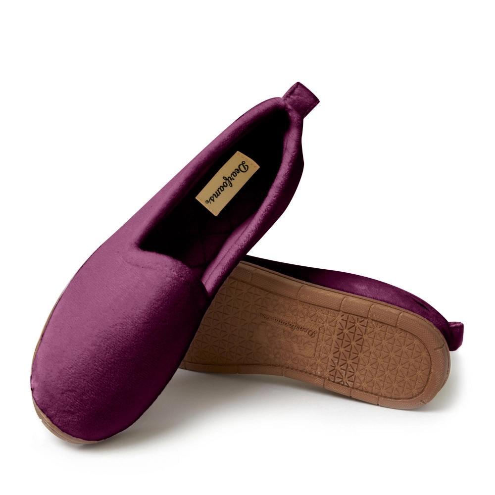 Dearfoams Rachel Velour Womens Closed Back Slippers Product Image