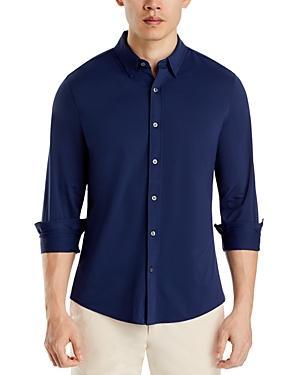 RHONE Slim Fit Solid Commuter Performance Stretch Long Sleeve Woven Shirt Product Image