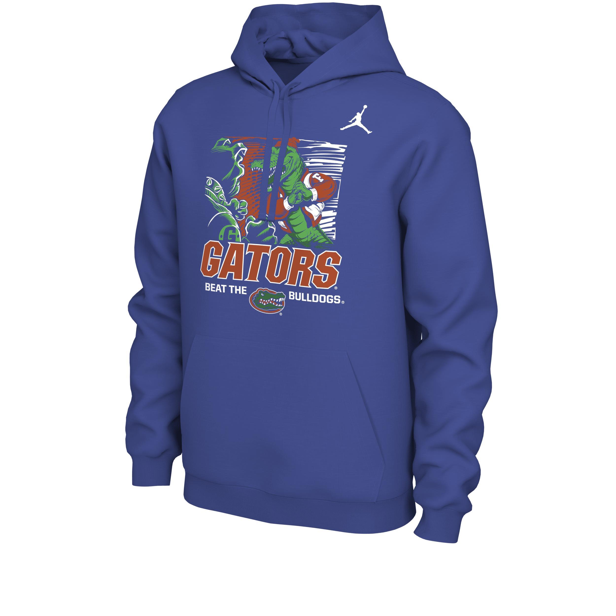 Men's Nike Royal Florida Gators FL/GA Rivalry Pullover Hoodie, Size: Small, Blue Product Image