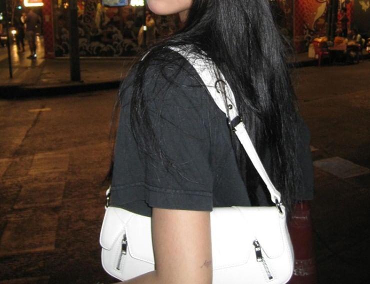 Short Sleeve Off-Shoulder Graphic Print Crop Tee Product Image