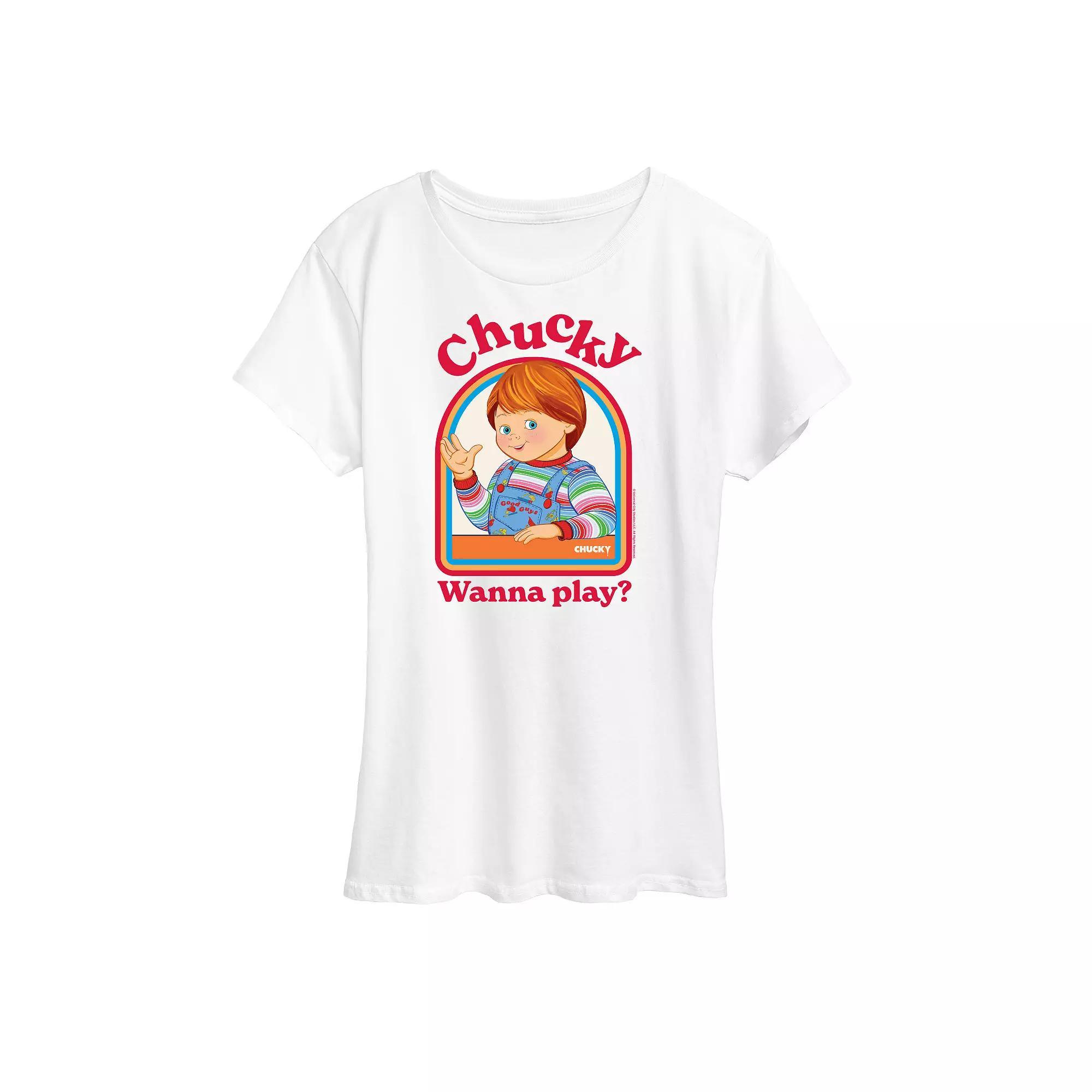 Womens Chucky Wanna Play Graphic Tee Product Image