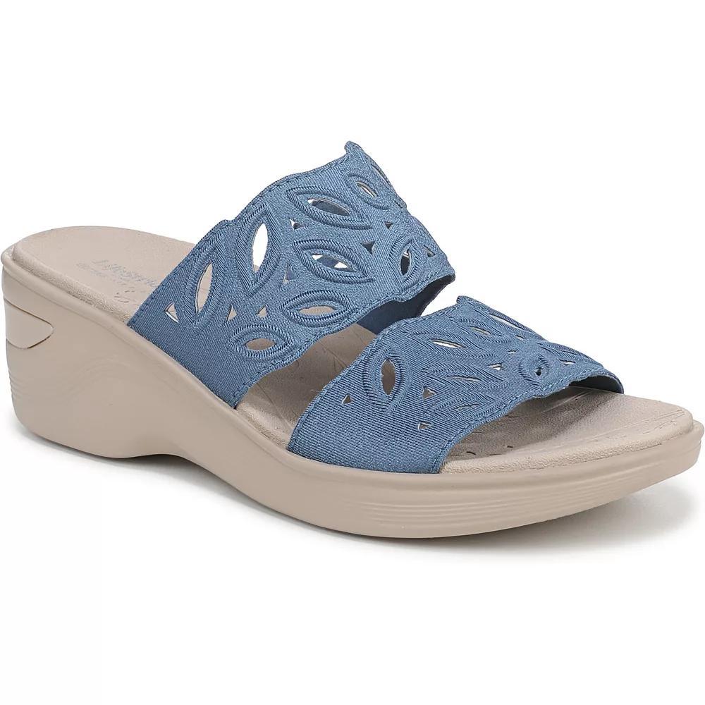 LifeStride Delight Women's Slides, Size: 8, Blue Shimmer Product Image