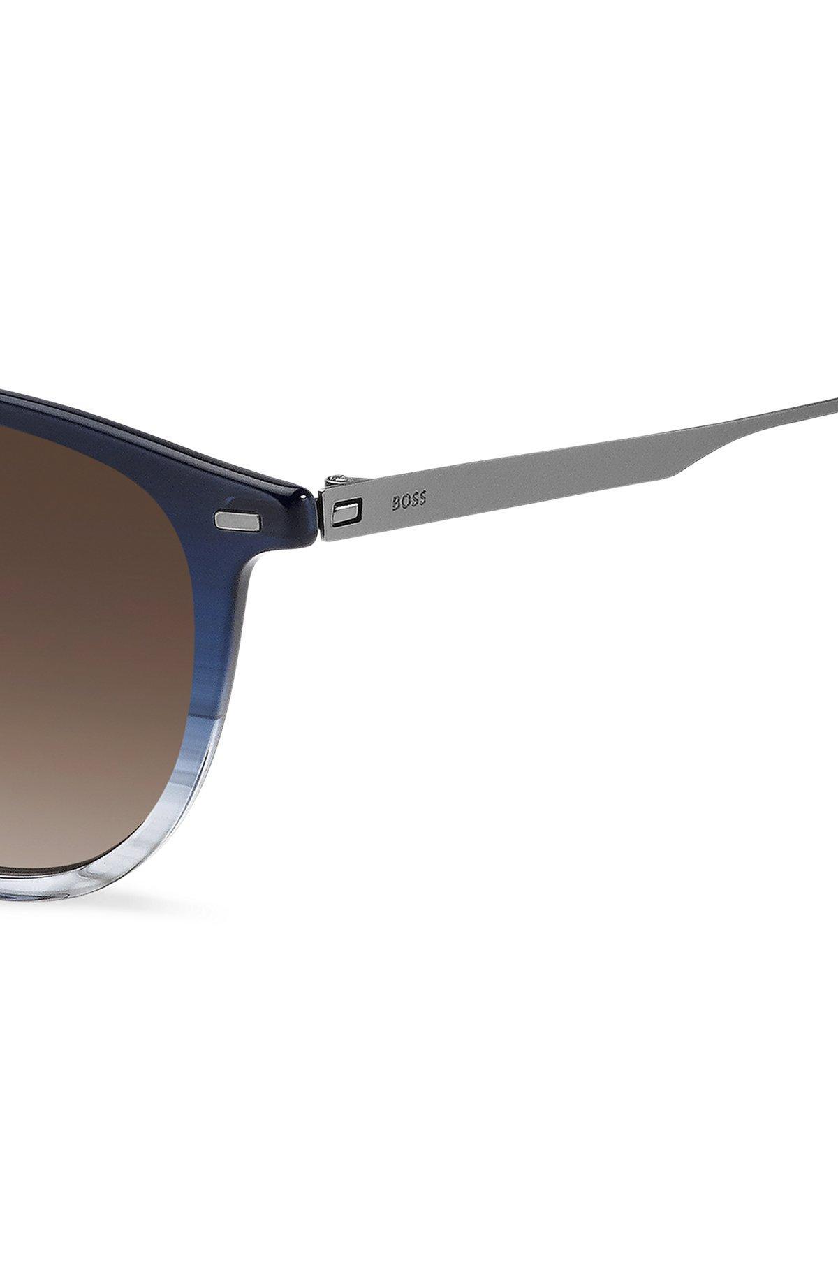 Blue-acetate sunglasses with gradient effect Product Image