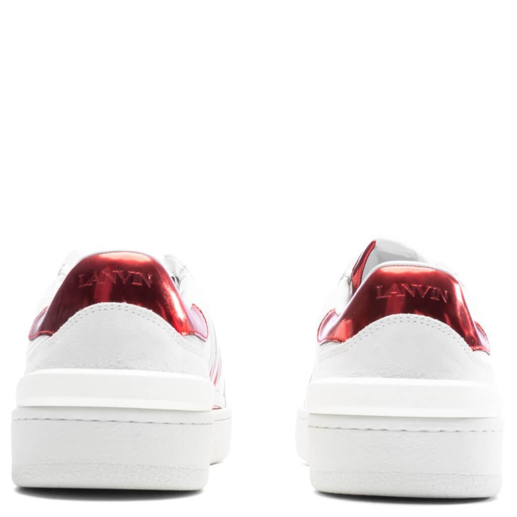 Clay Low Top Sneakers - White/Red Male Product Image