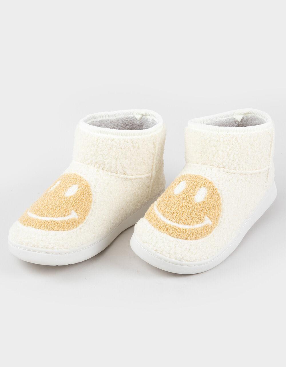 MIA Chill Happy Face Womens Bootie Slippers Product Image