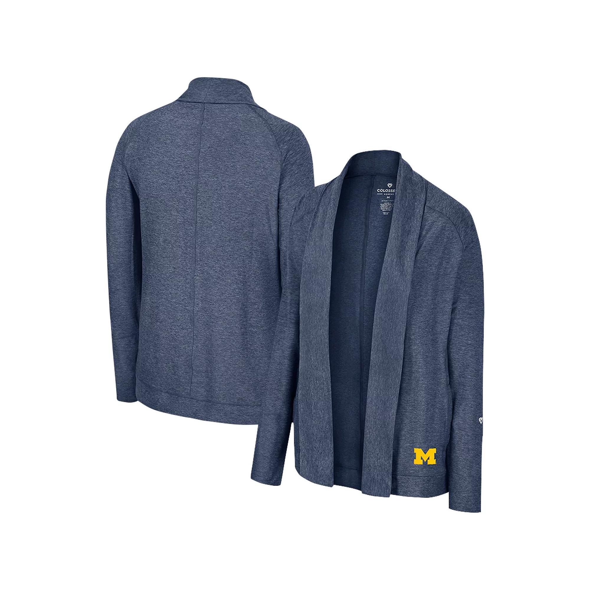 Women's Colosseum Navy Michigan Wolverines Morningside Cardigan Sweater, Size: Medium, Blue Product Image
