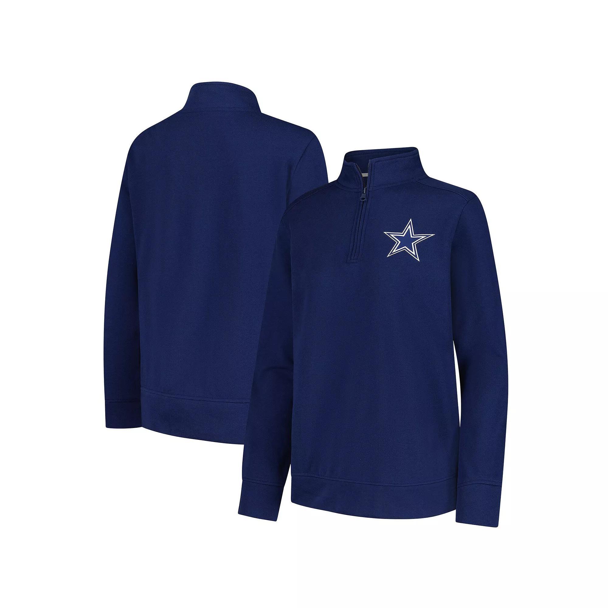 Women's Navy Dallas Cowboys Velocity Quarter-Zip Jacket, Size: XL, Blue Product Image