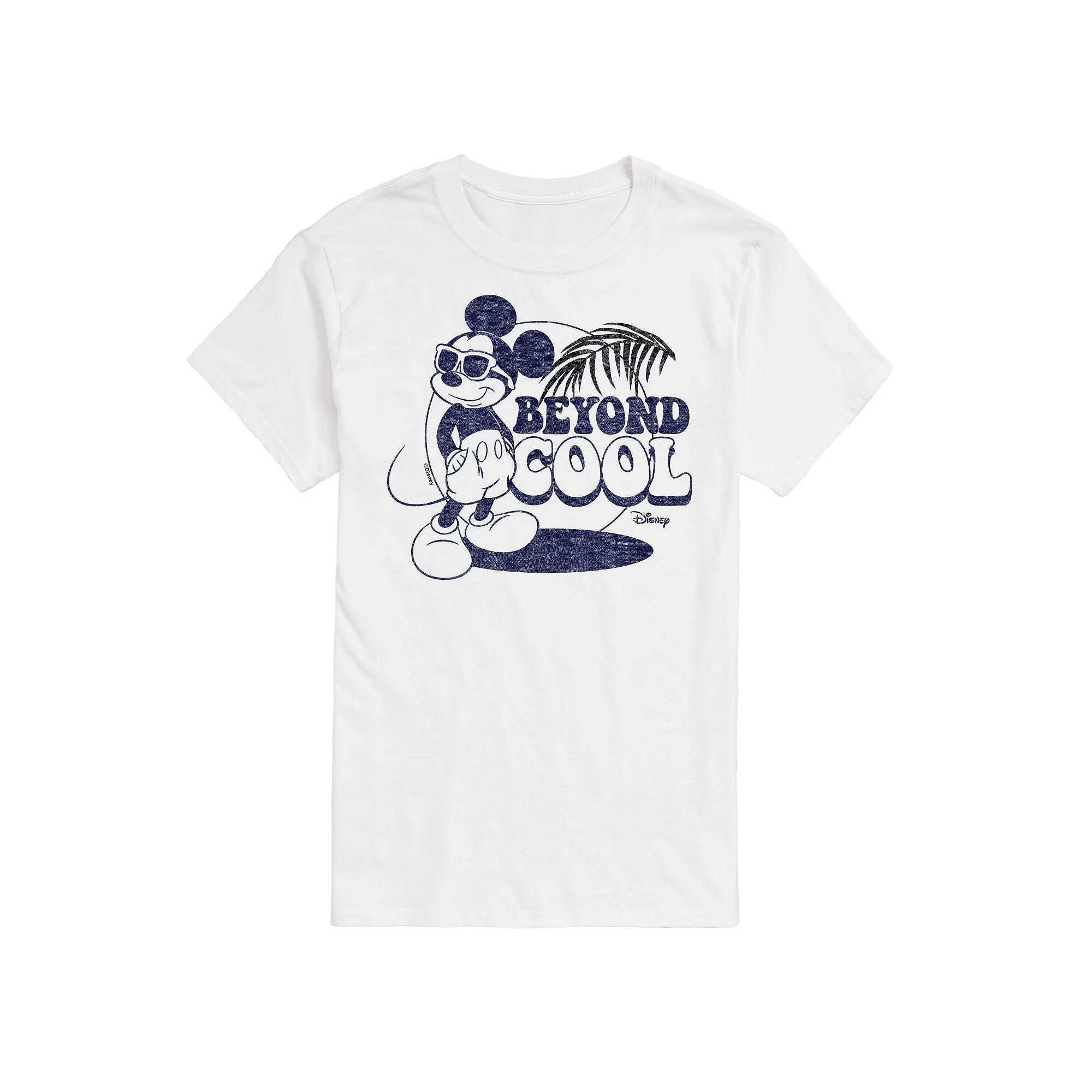 Disneys Mickey Mouse Mens Beyond Cool Graphic Tee Ivory Product Image