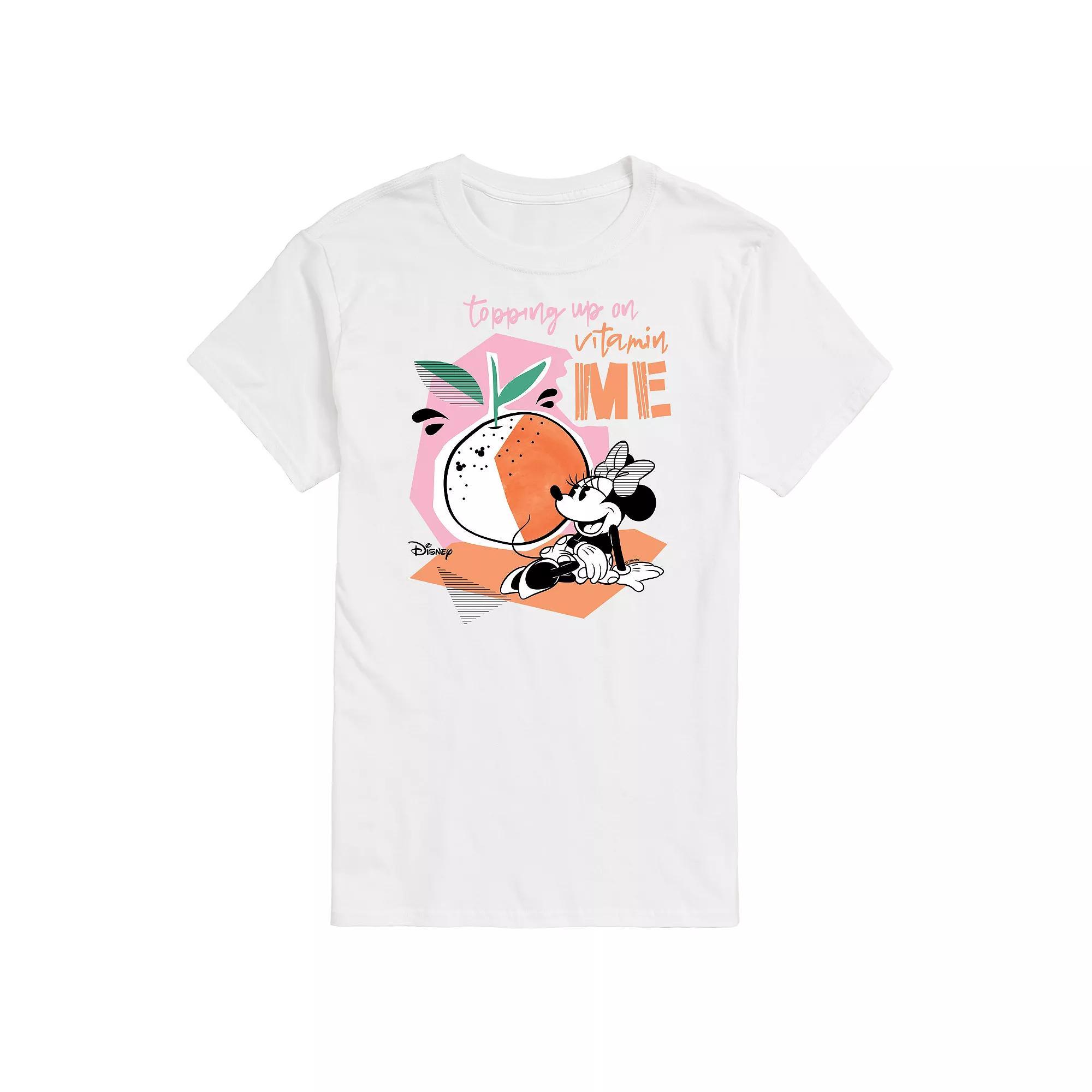 Disneys Minnie Mouse Mens Topping Up on Vitamin Me Graphic Tee Product Image
