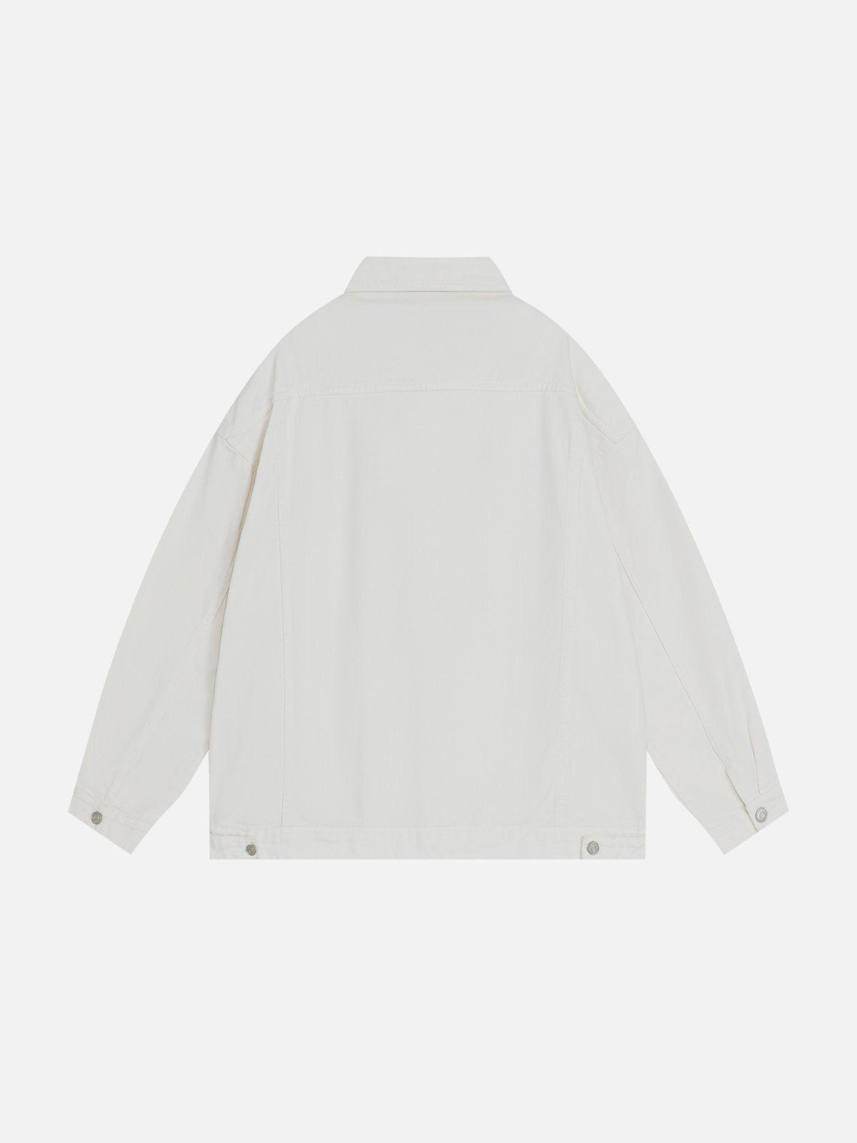 Aelfric Eden Vintage White Denim Jacket Product Image