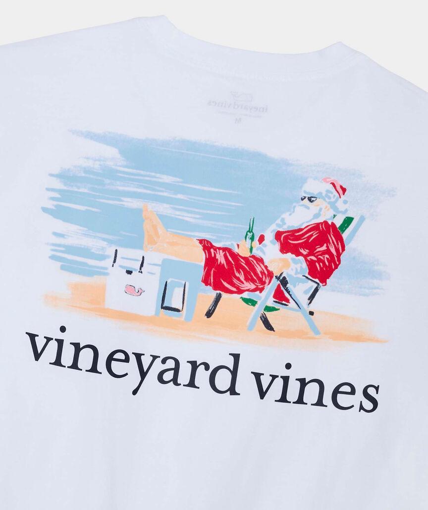 Santa's Vacation Short-Sleeve Pocket Tee Product Image