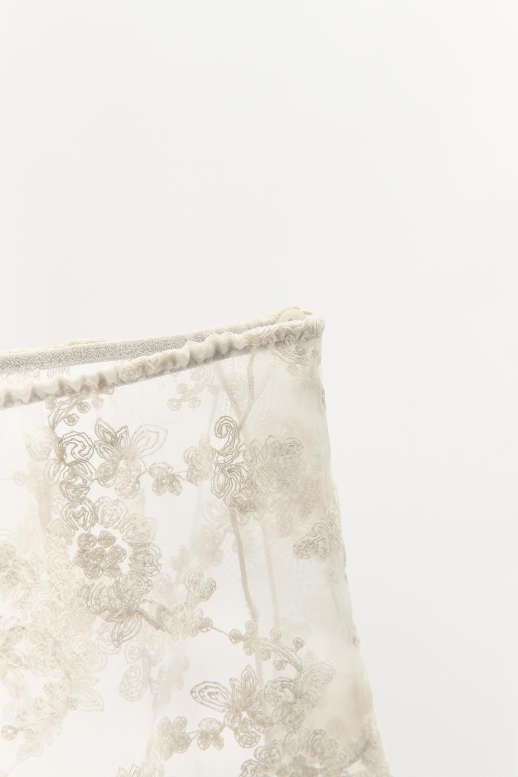 EMBROIDERED ORGANZA SHORTS Product Image