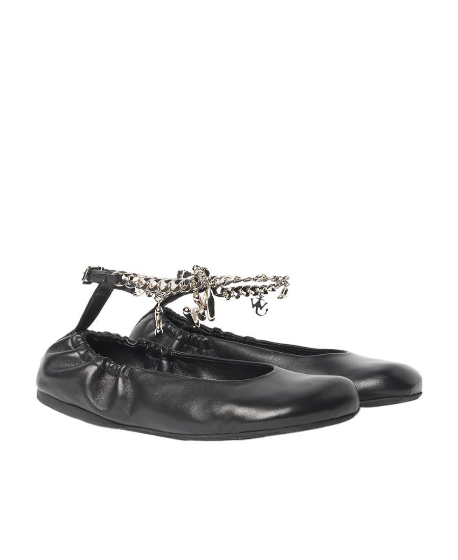 JW ANDERSON Chain Details Ballet Shoes In Black Product Image