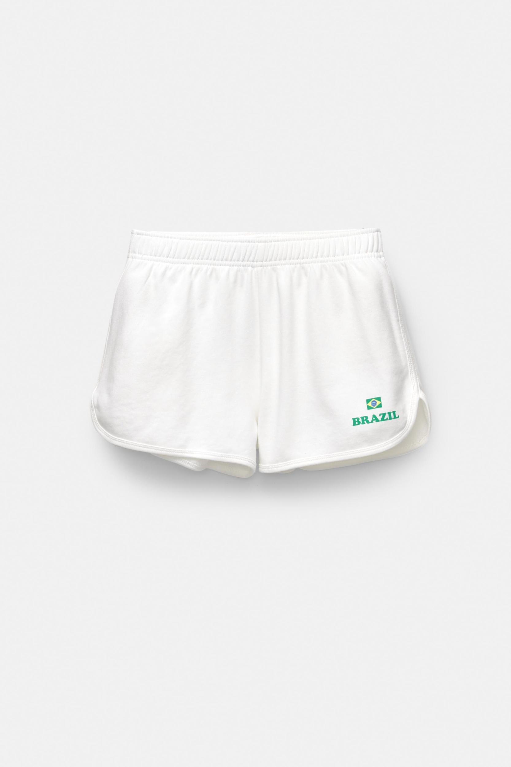 White Brazil shorts Product Image