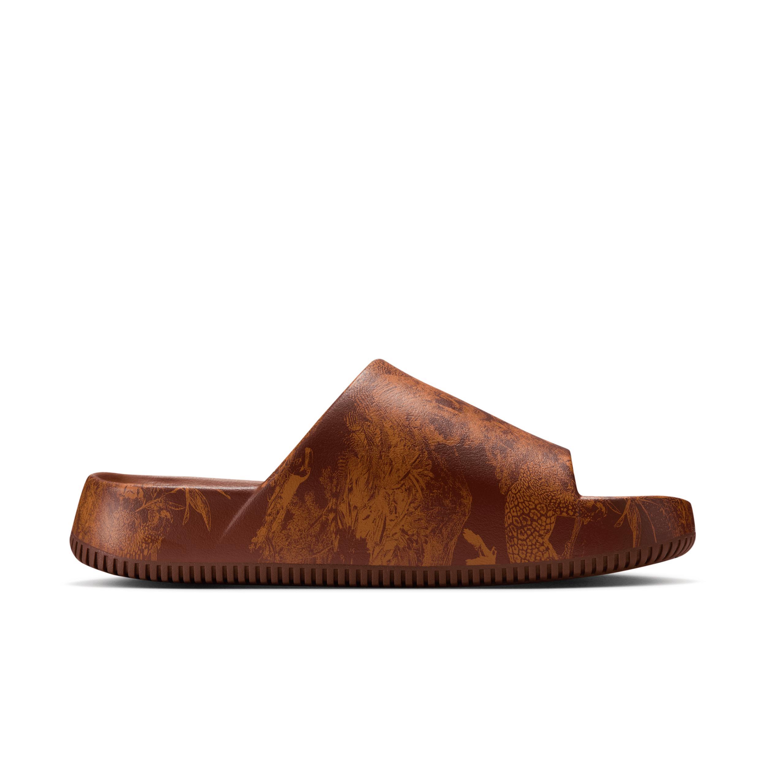 Nike Calm Slide Print Men's Sandals, Size: 9, Red Monarch Product Image