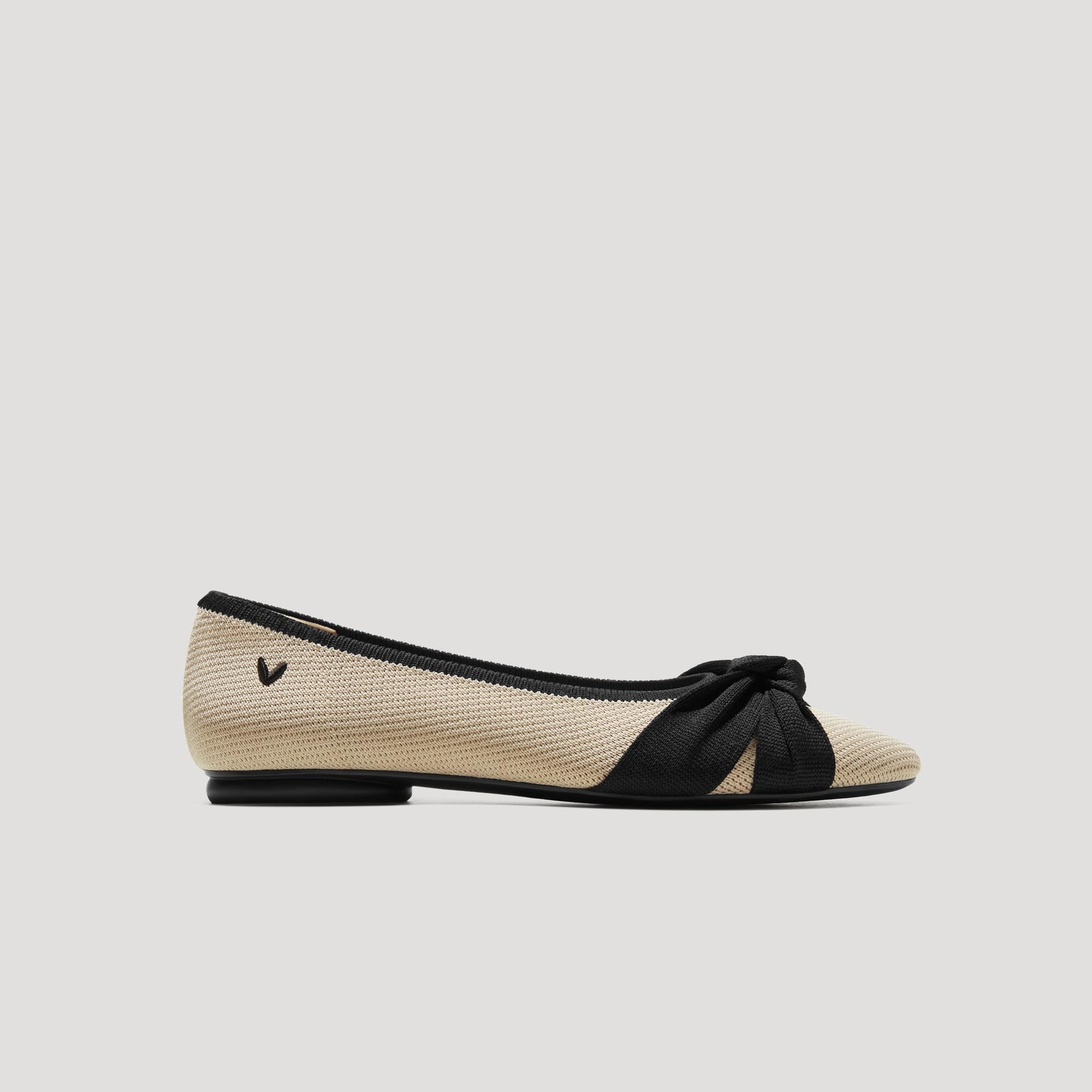 Almond-Toe Knotted Flats (Bibi) Product Image