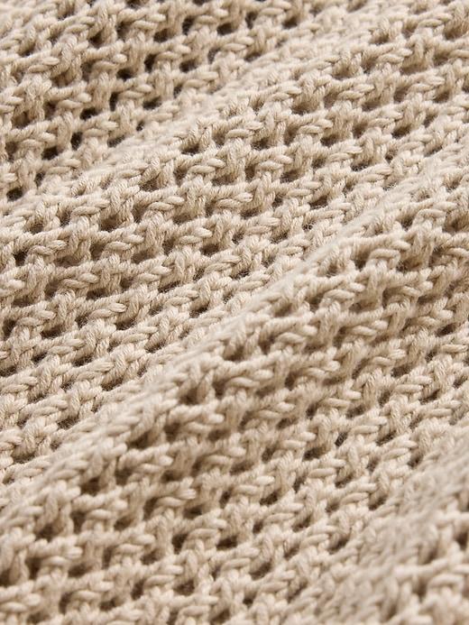 Crochet Mesh Crewneck T-Shirt Product Image