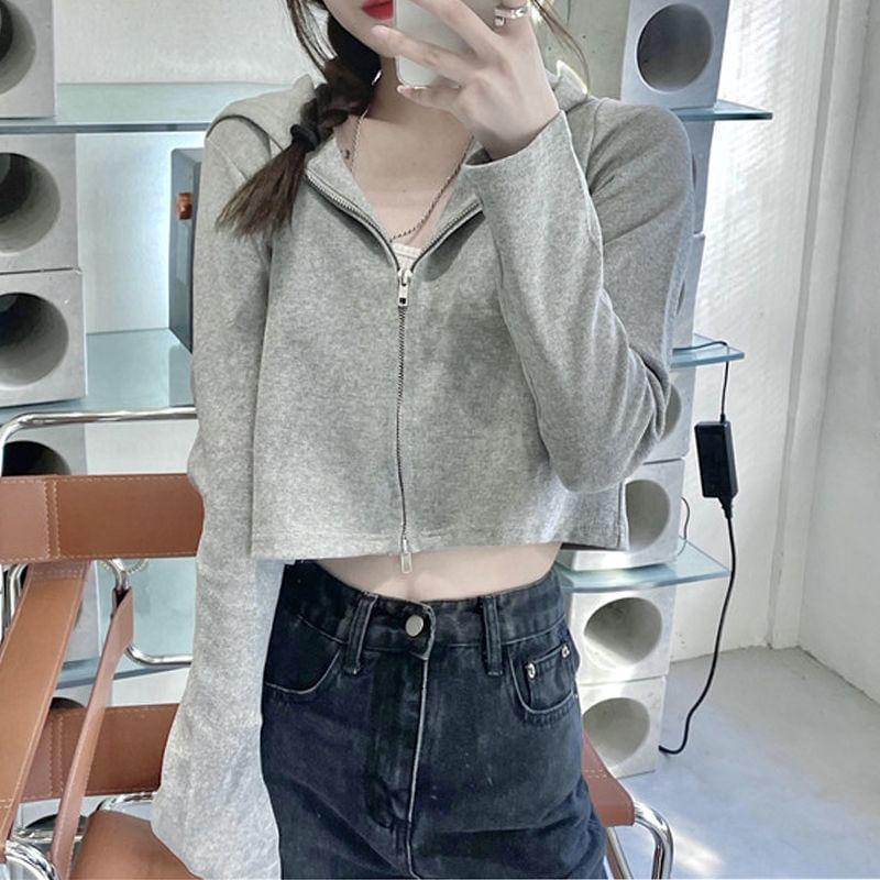 Crop Zip Hoodie Product Image
