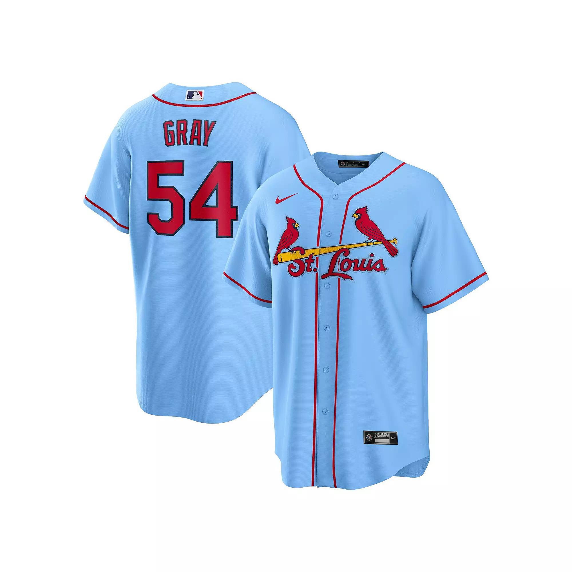 Men's Nike Sonny Gray Light Blue St. Louis Cardinals Alternate Replica Jersey, Size: Large Product Image