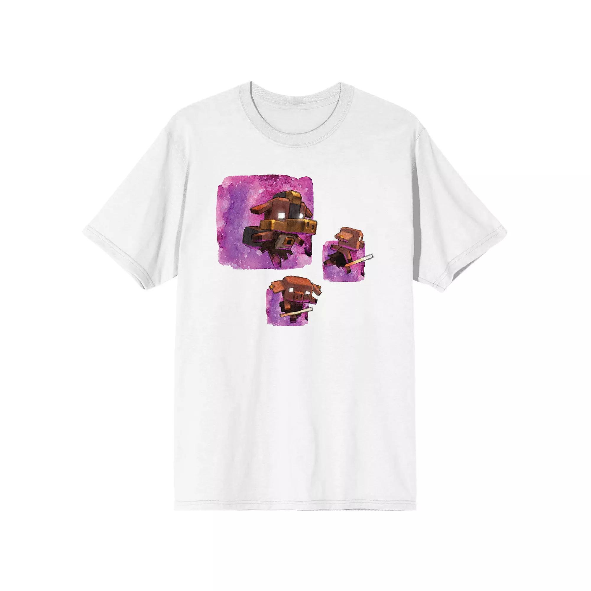 Men's Minecraft Legends Piglins Short Sleeve Graphic Tee, Size: XL, White Product Image