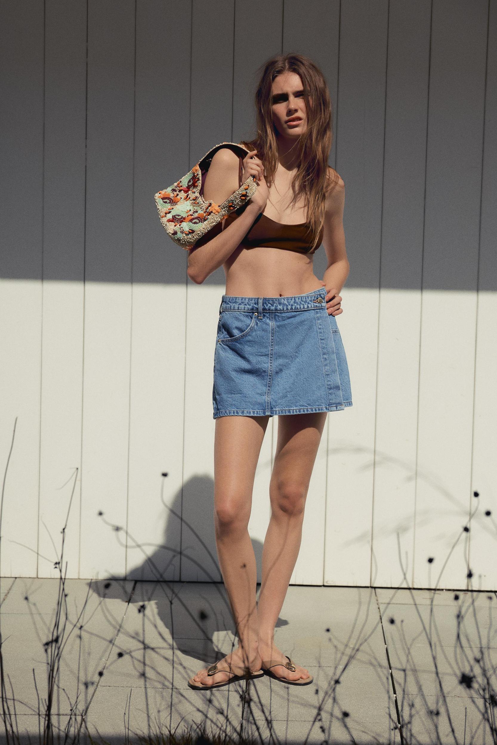 Z1975 WRAP DENIM SKORT Product Image