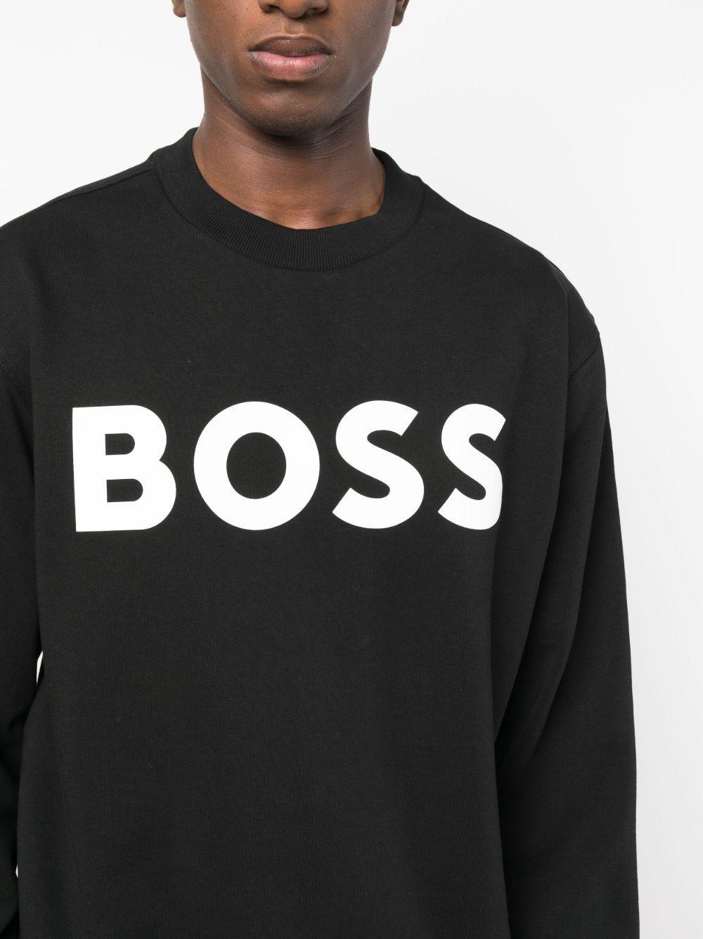 logo-print cotton sweatshirt Product Image