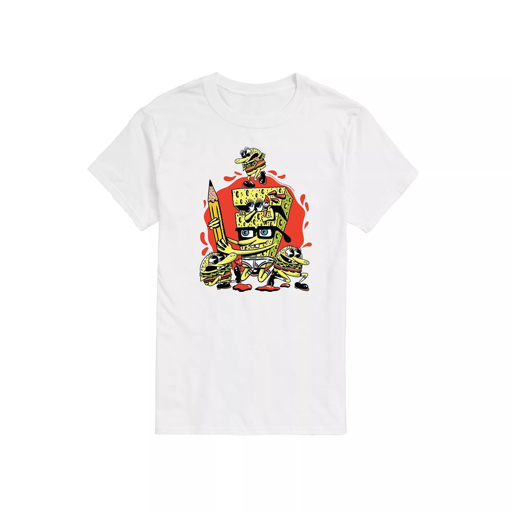 Mens SpongeBob SquarePants Graphic Tee Product Image