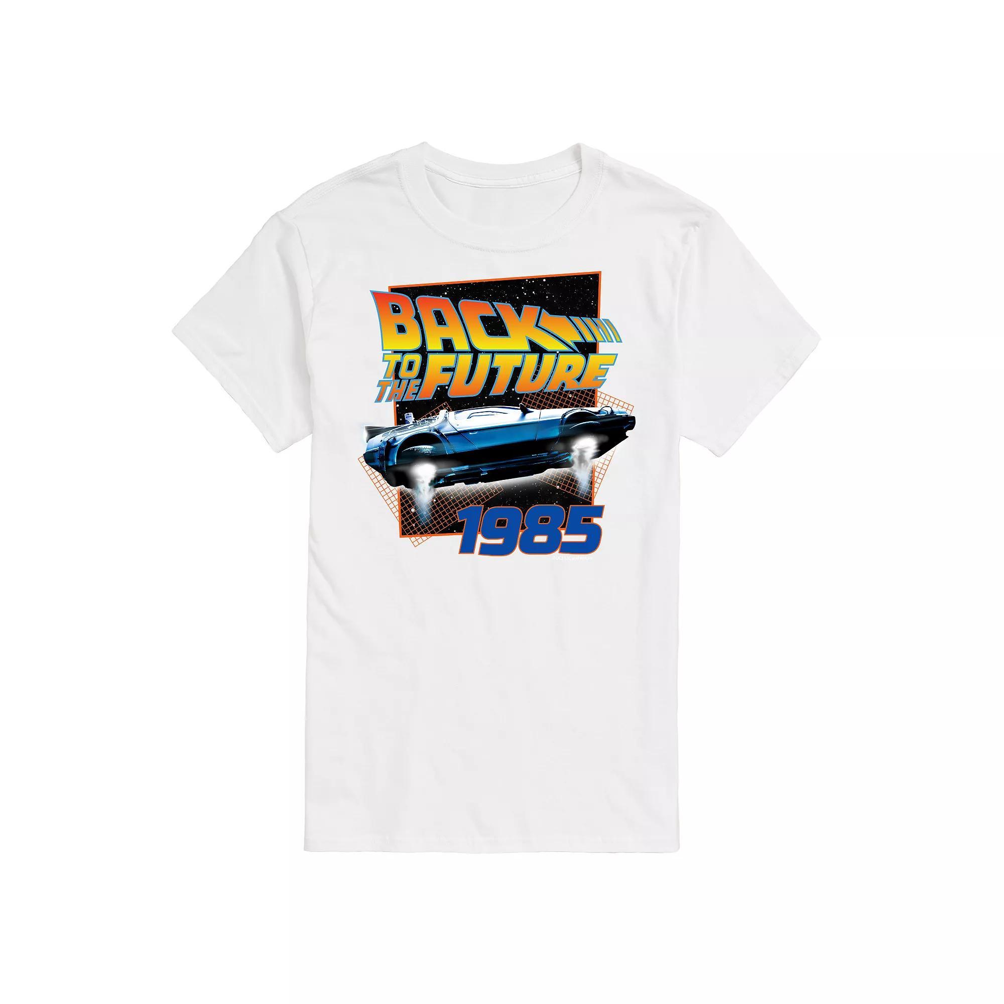 Big & Tall Back to the Future 1985 Flying Delorean Graphic Tee, Mens Product Image